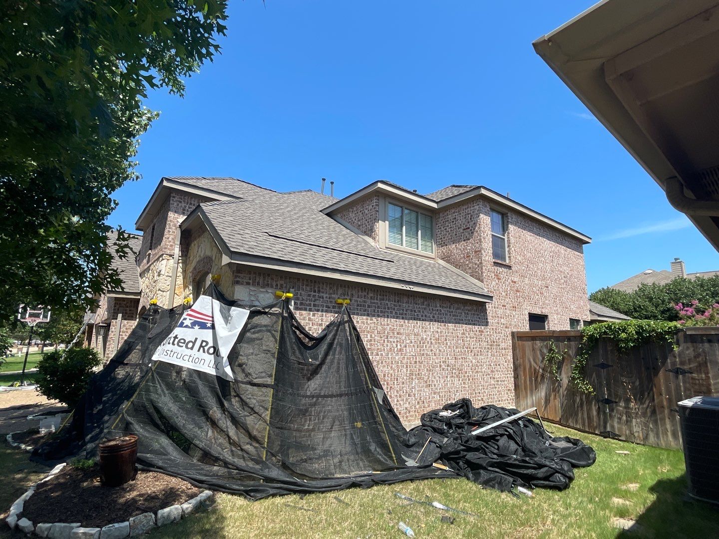 Major Hail Storm Full Roof and Gutter Replacement by First United Roofing & Construction