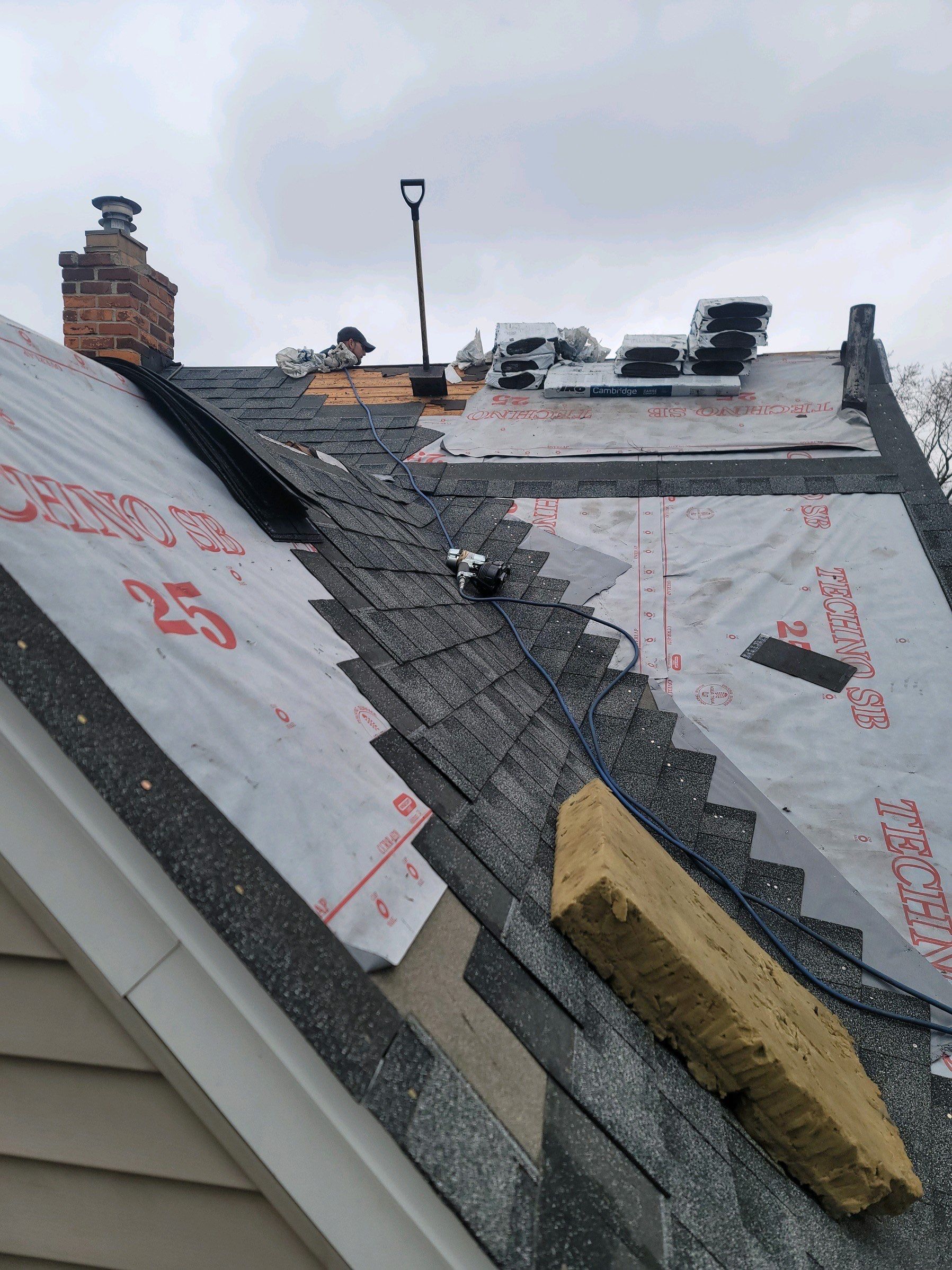 Residential Roofing Installation using IKO Charcoal Grey by JNR Roofing LLC