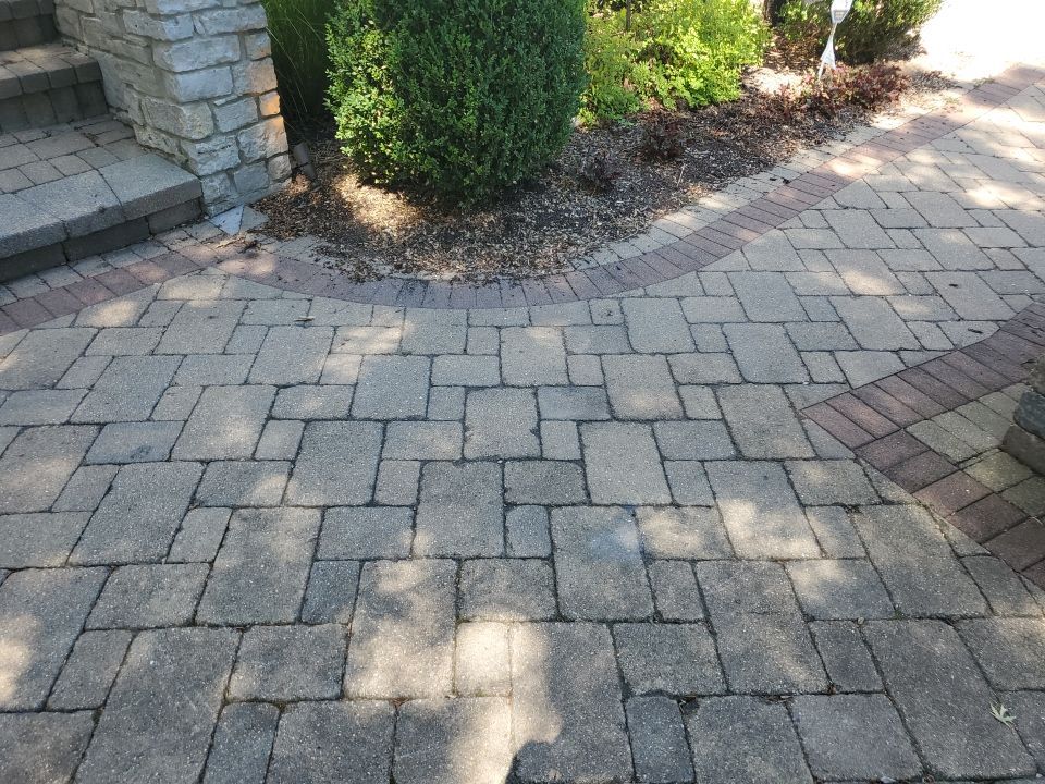Brick paver clean, sand and seal.  using Surebond SB-1300 by Northern Power Washing LLC.