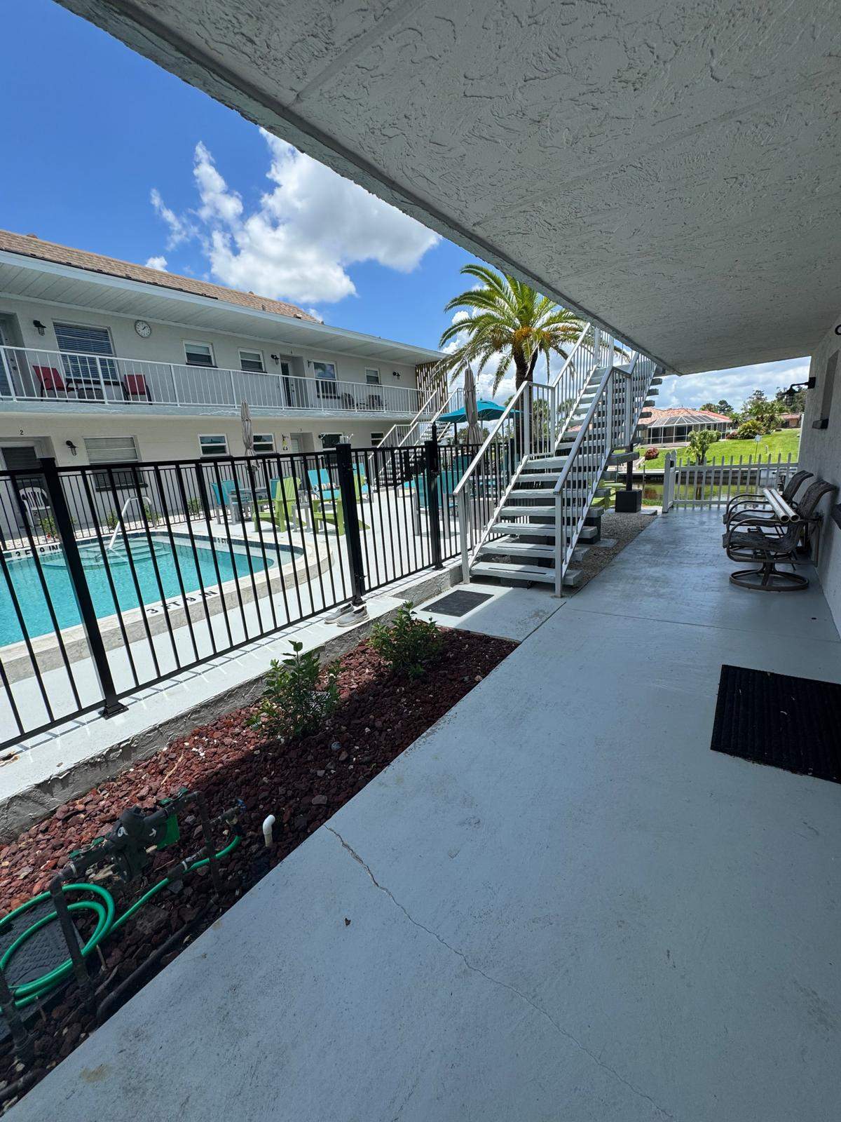 Black Aluminum Pool Fence Replacement in Englewood by True Fence LLC