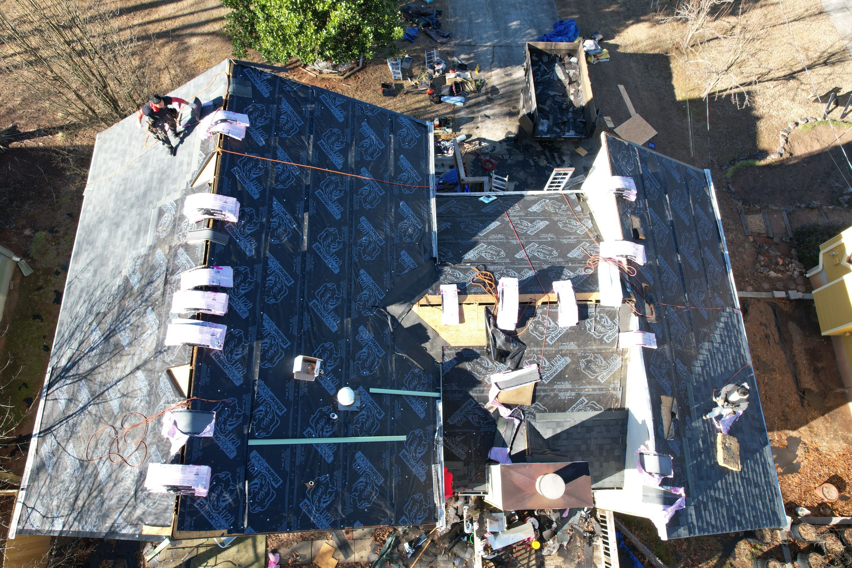 Residential Roofing Installation using Owens Corning by Inspector Roofing and Restoration