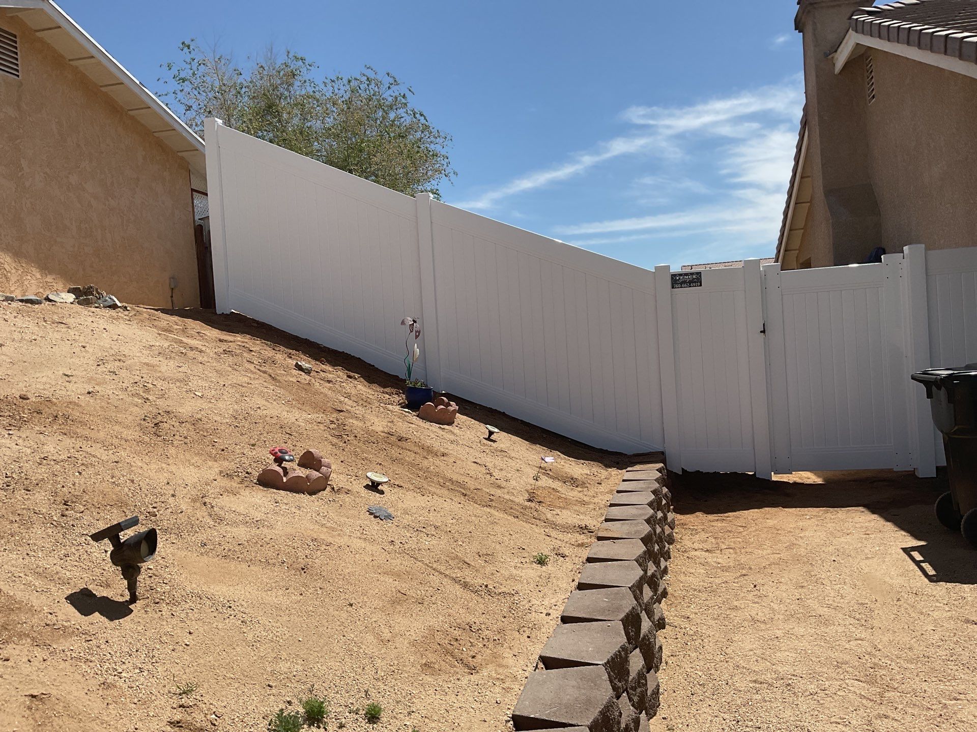 Fence Installation using Vinyl by Fence Guys Inc. 