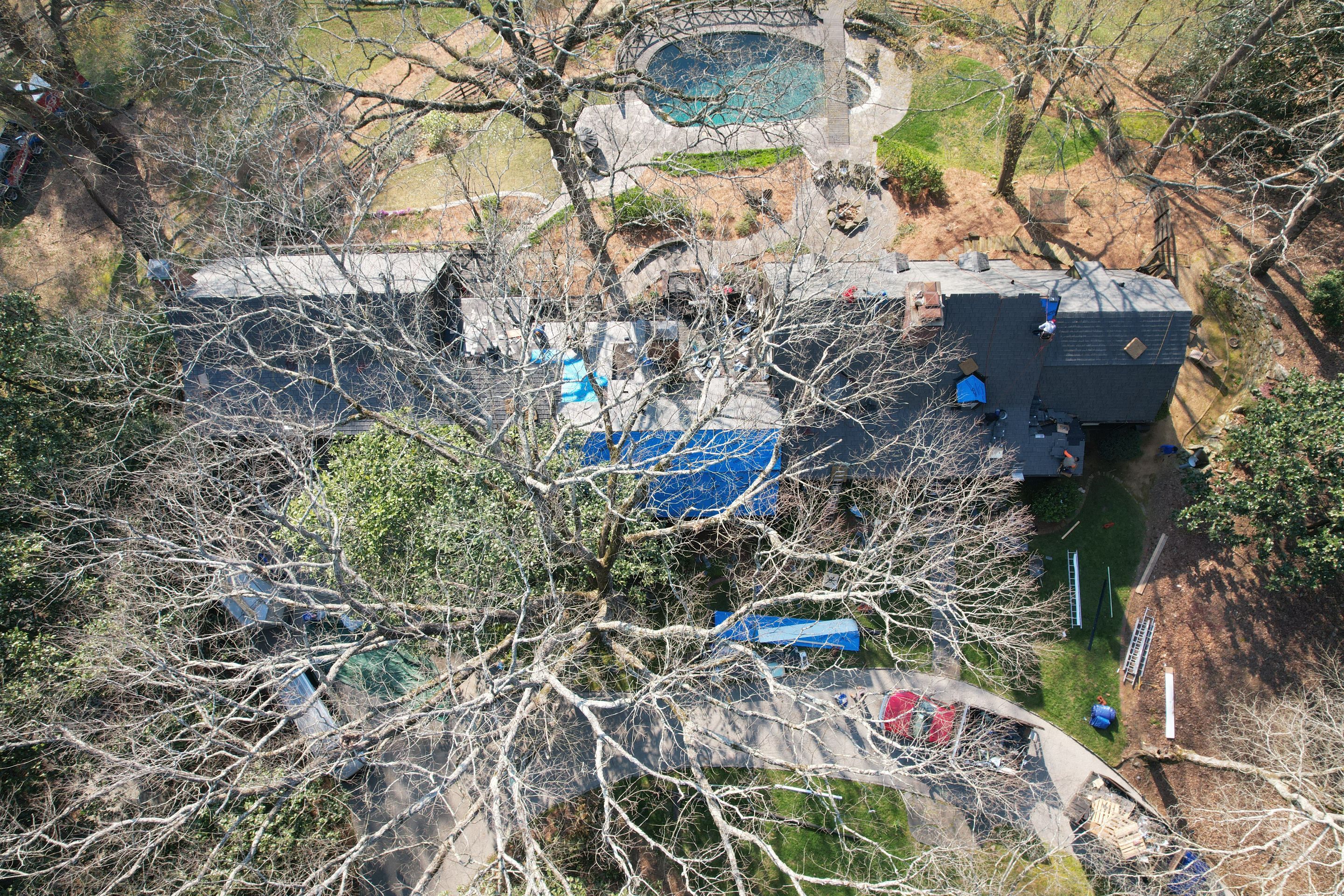 Residential Roofing Installation using Da Vinci Slate  by Inspector Roofing and Restoration