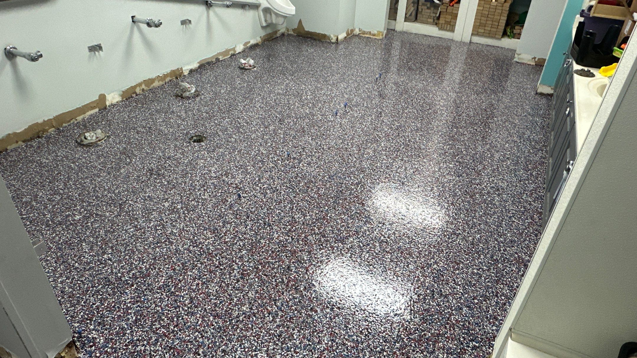 Look how this church transformed their restrooms   by Banner Garage