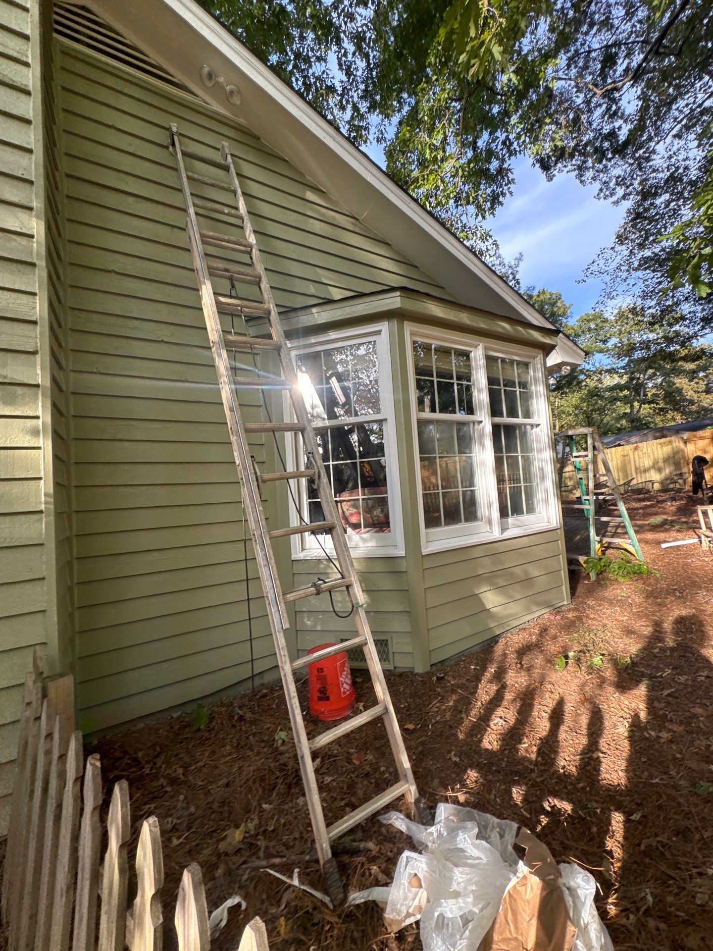 Exterior Painting using Sherwin Williams WoodScapes  by Nelson Exteriors 