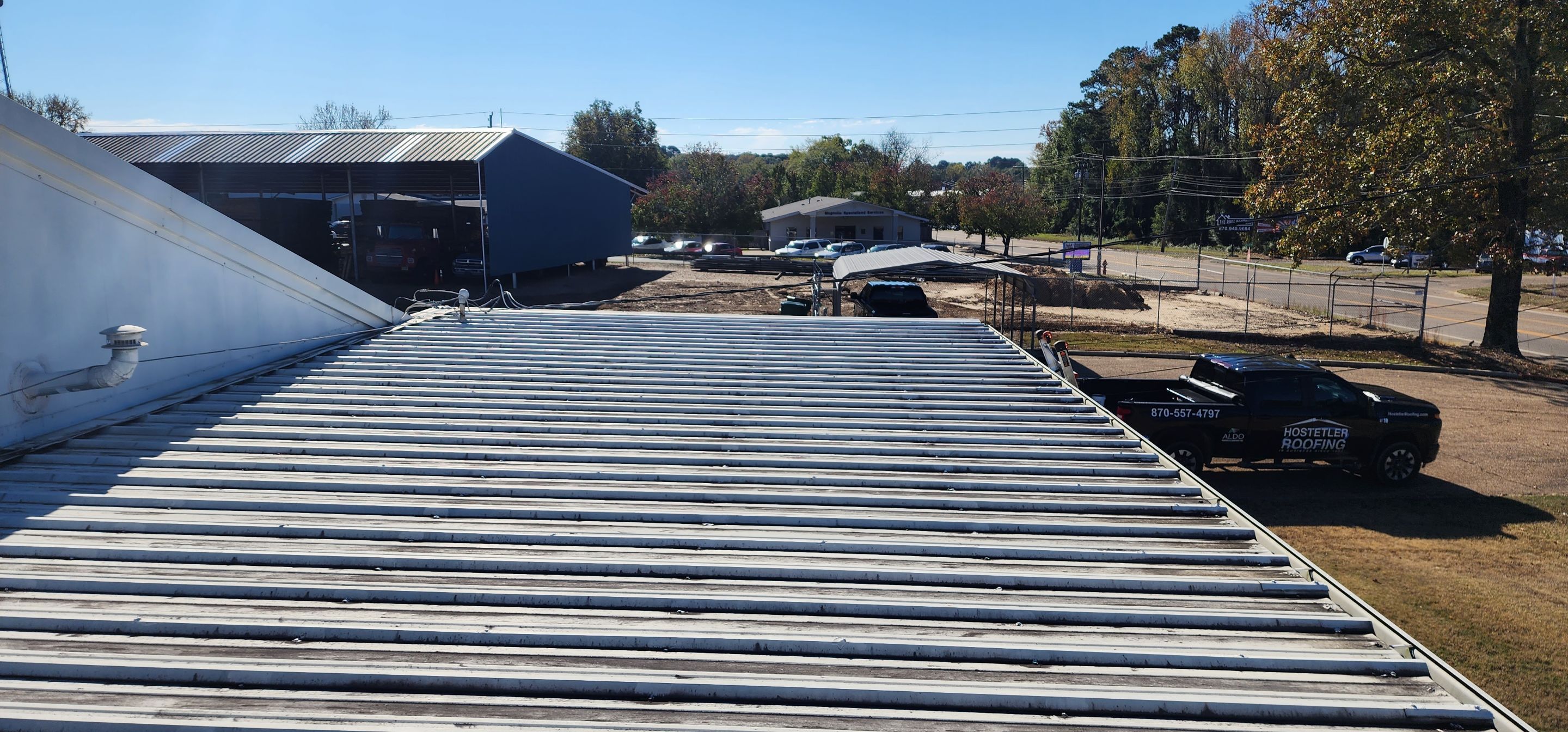 Office Building in Magnolia by Hostetler Roofing