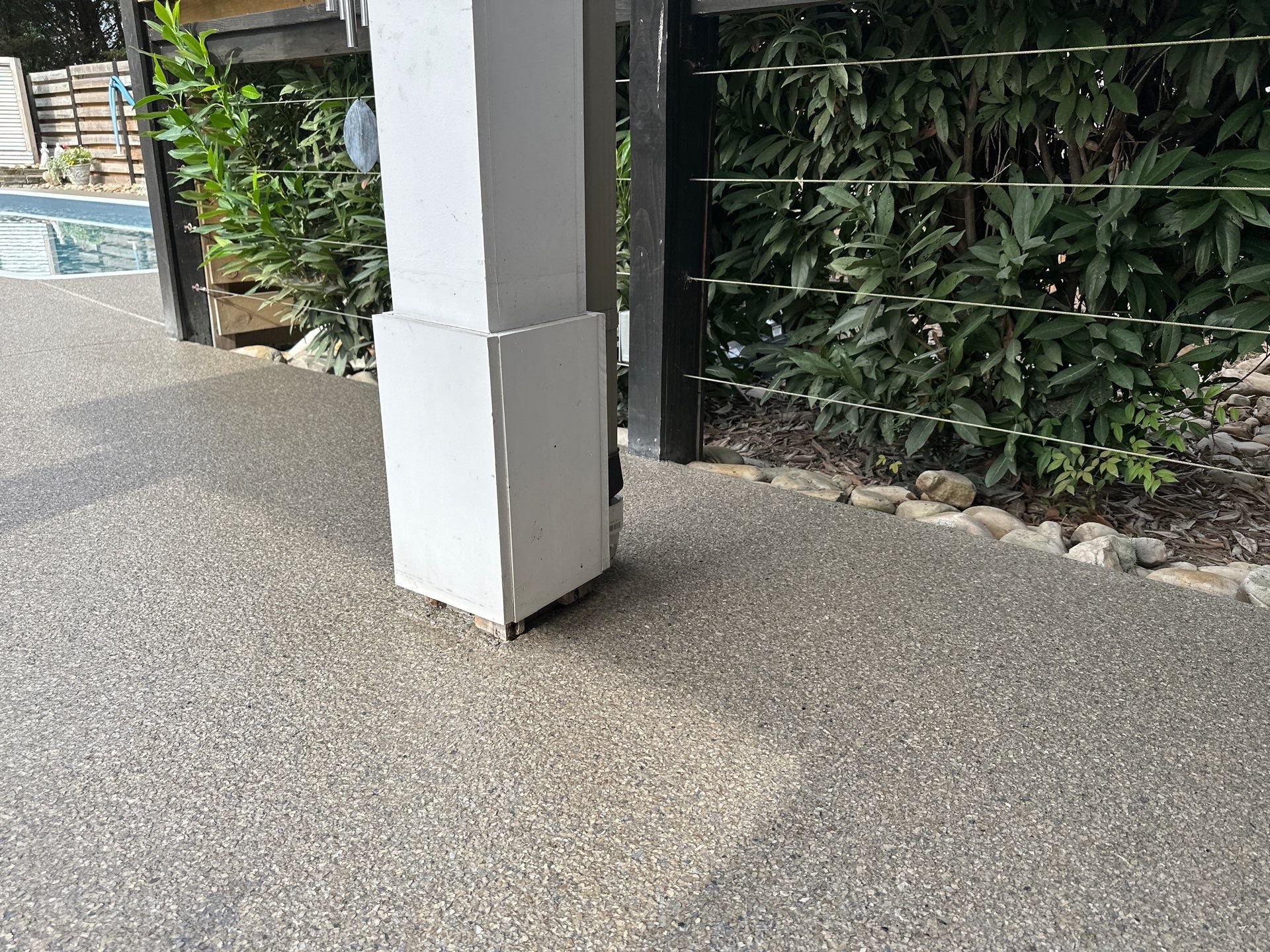 Pool Deck  using Obsidian by Elite Floor Solutions