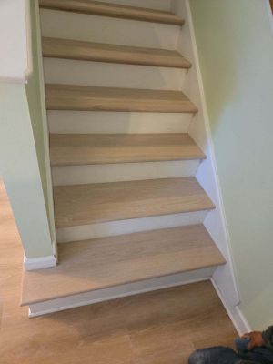 Stair Tread Install and Refinish 