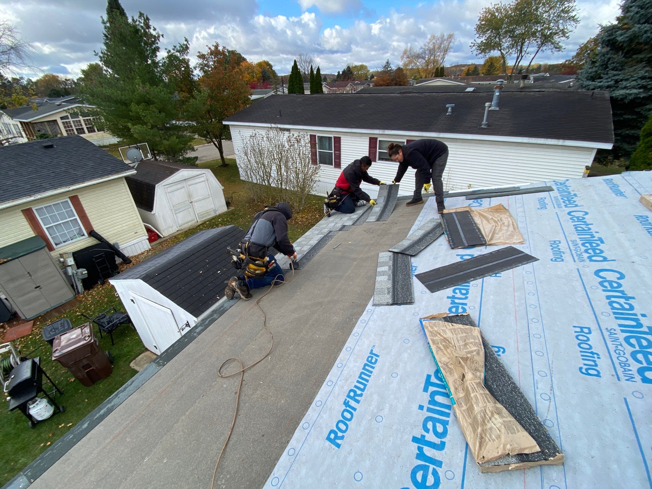 Roof Replacement using CertainTeed Landmark by 180 Contractors