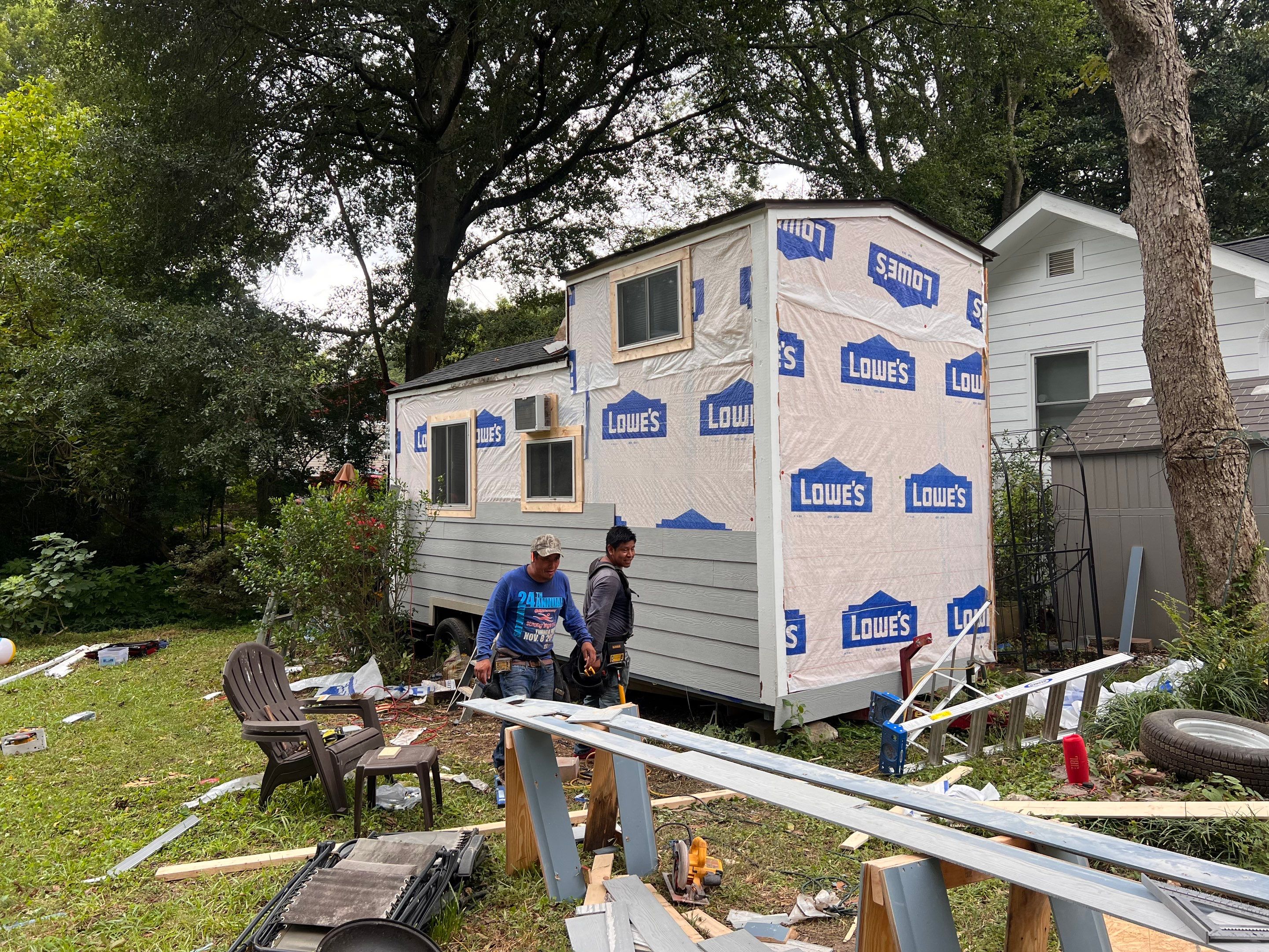 tiny home remodel- siding,paint,roofing by Nailed It Roofing & Remodeling LLC