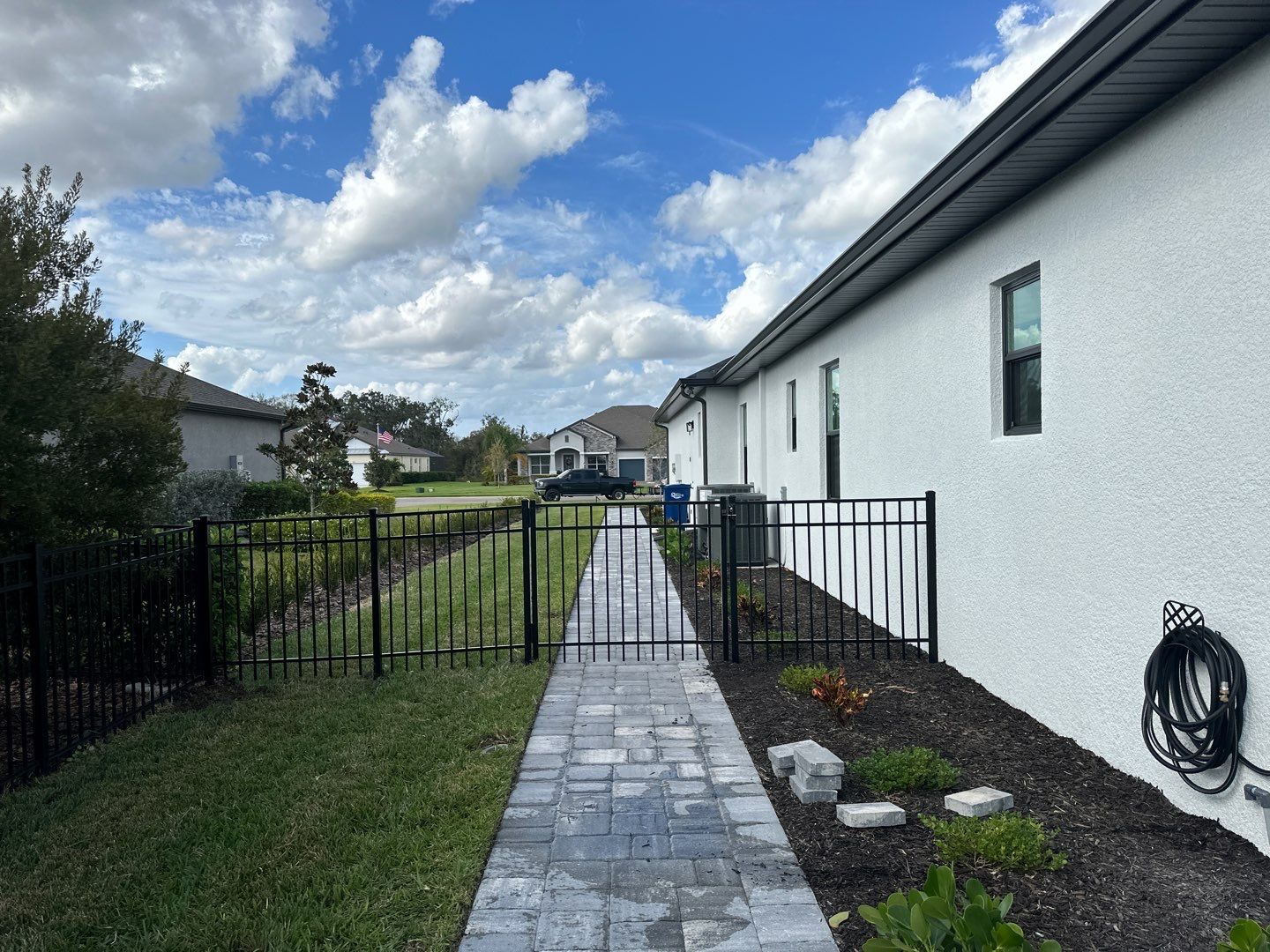 The Reserve at Twin Rivers Black Aluminum Fence Installation In Parrish, FL by Asap fence and gates, LLC