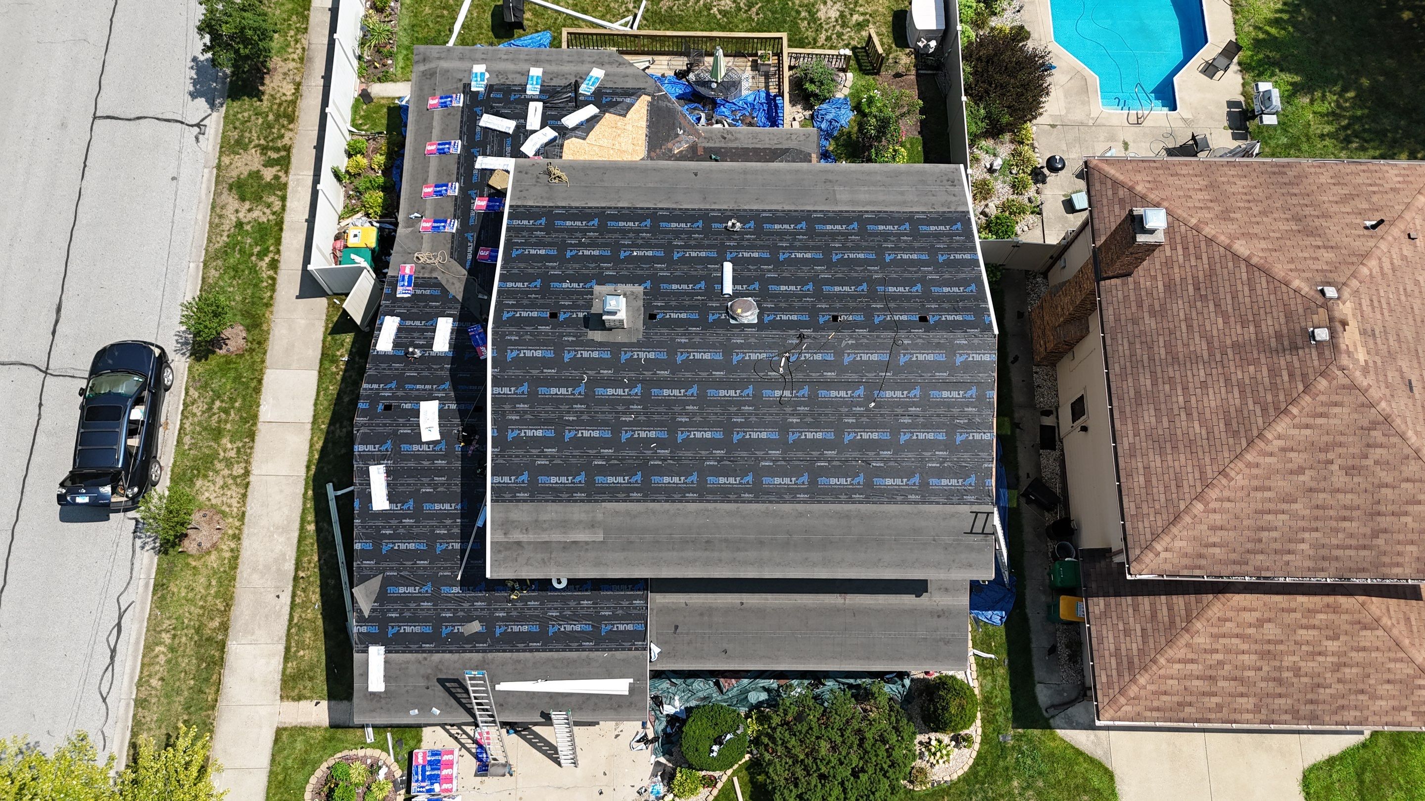 roofing using GAF by Optimal Home Improvement 