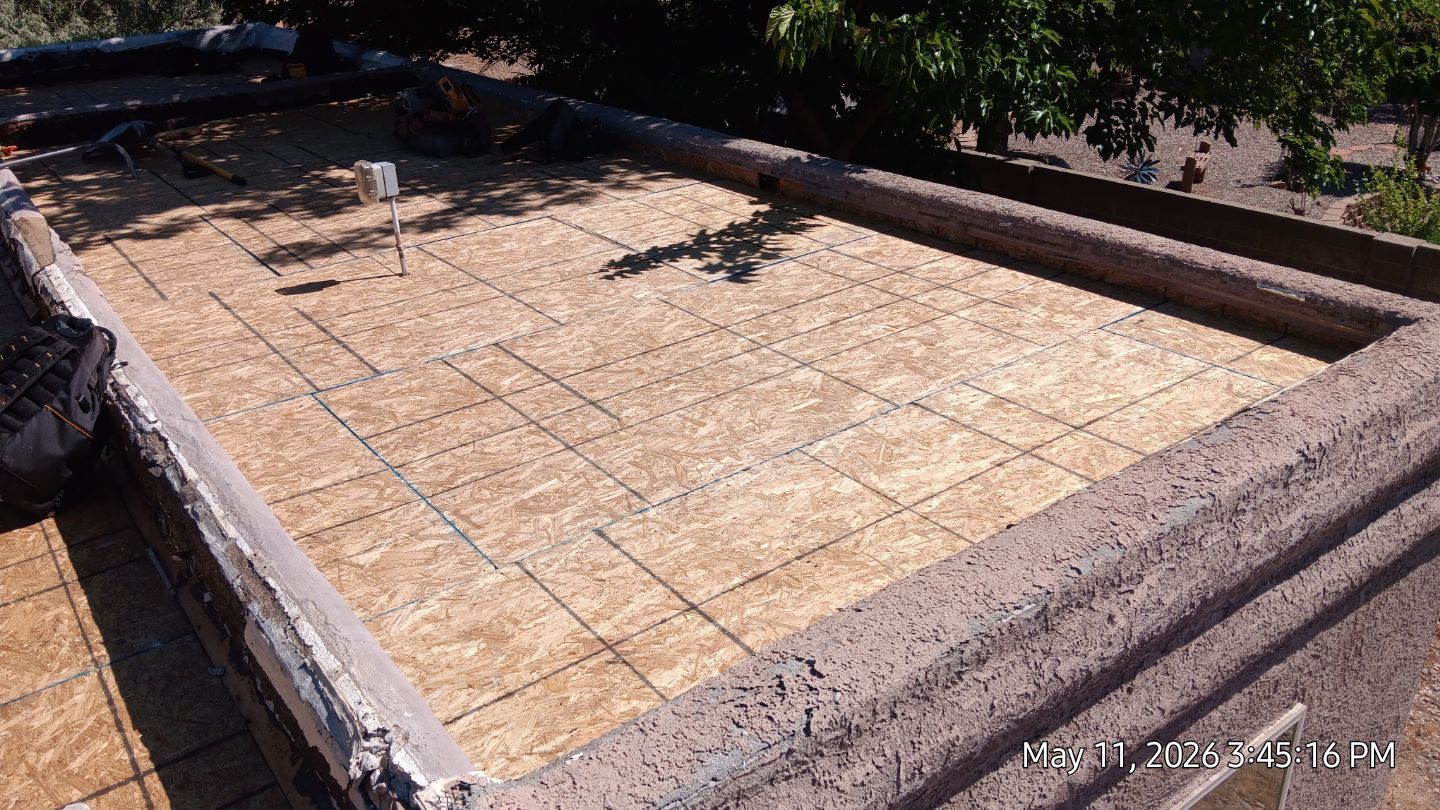 Residential TPO Roof Replacement and Decking Repair in Albuquerque by Doyle Roof Masters Inc
