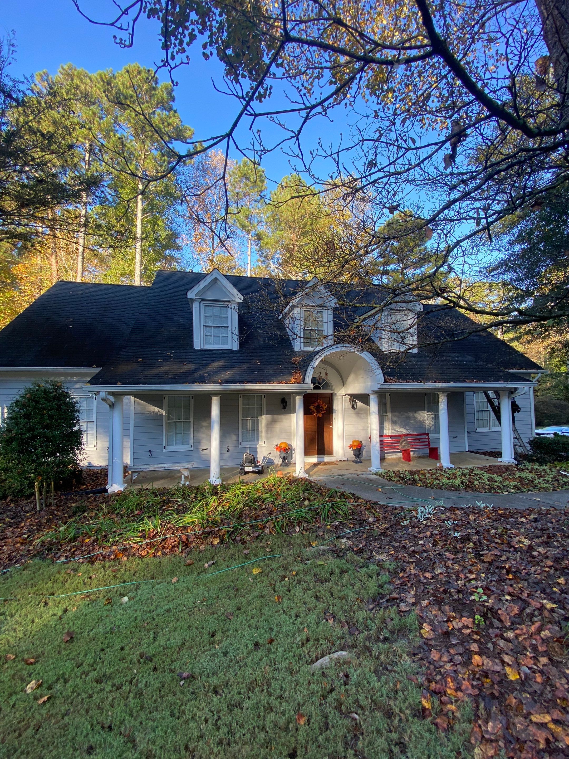 Full Exterior Home and Detached Garage Painting in Kennesaw by Swift Home Renovations 