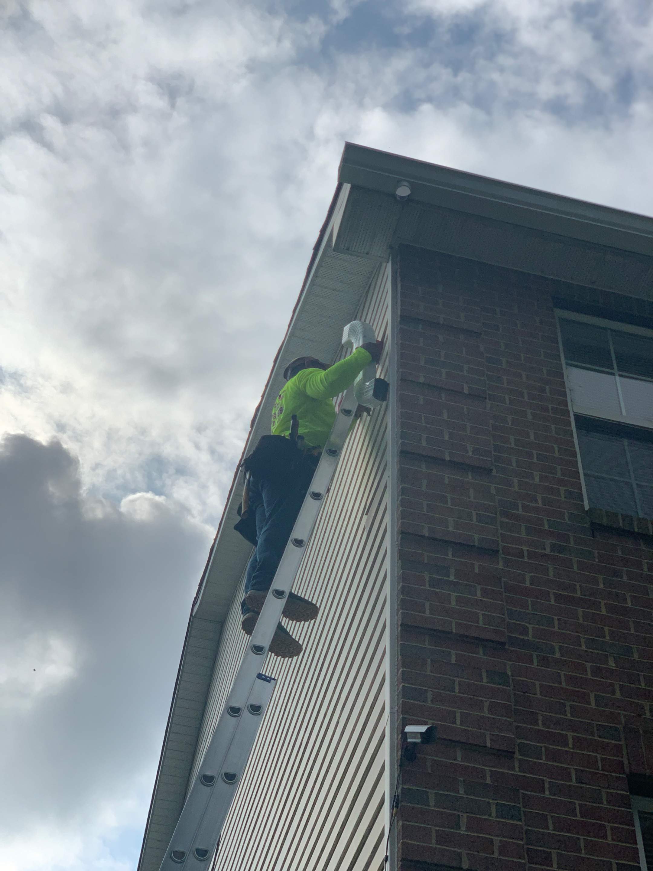 Gutter Installation using 6" Seamless Gutters by Matter Roofing & Construction