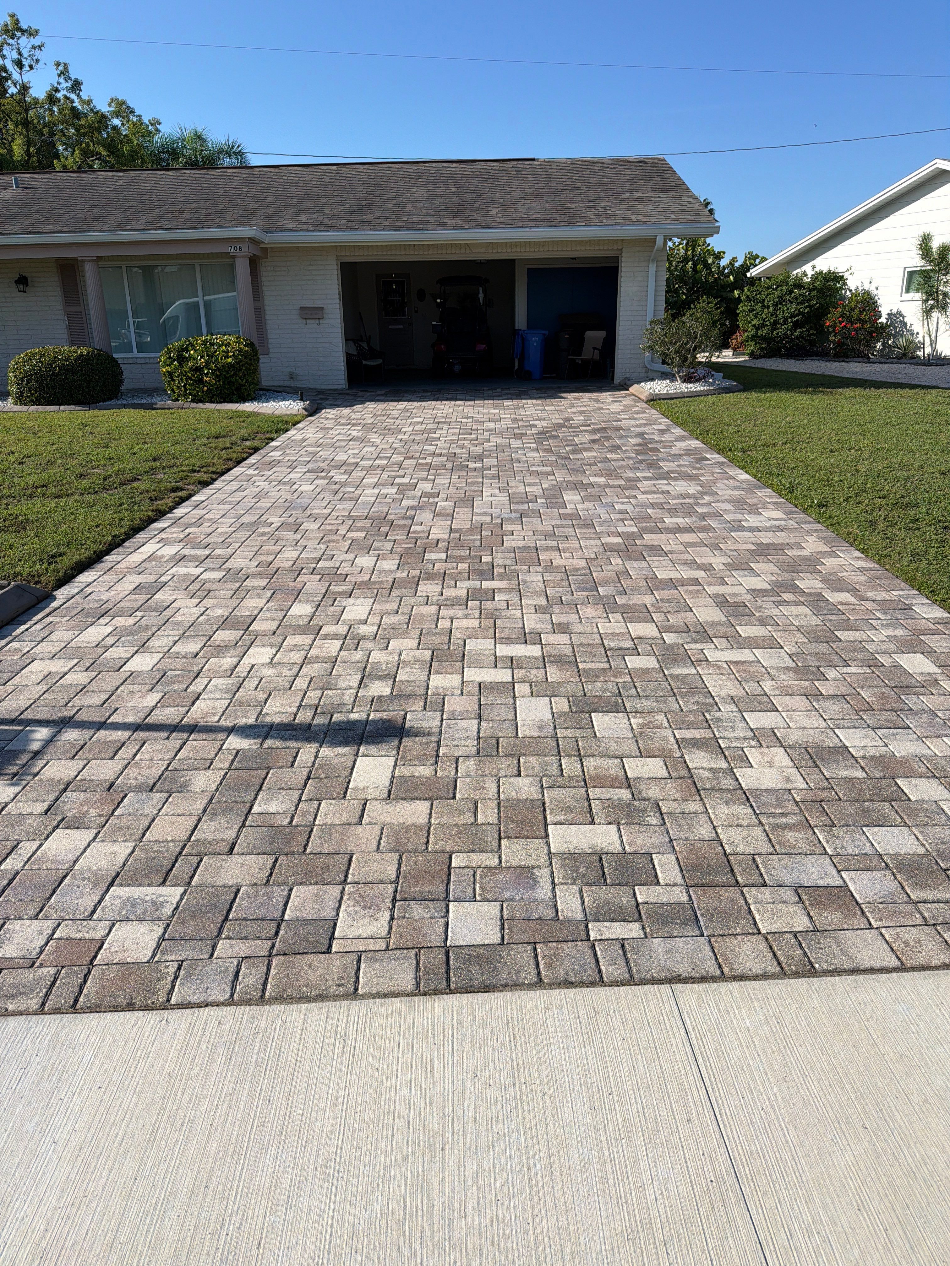 Sun City Center Paver Driveway and Porch Sealing Project by Supreme Paver Experts