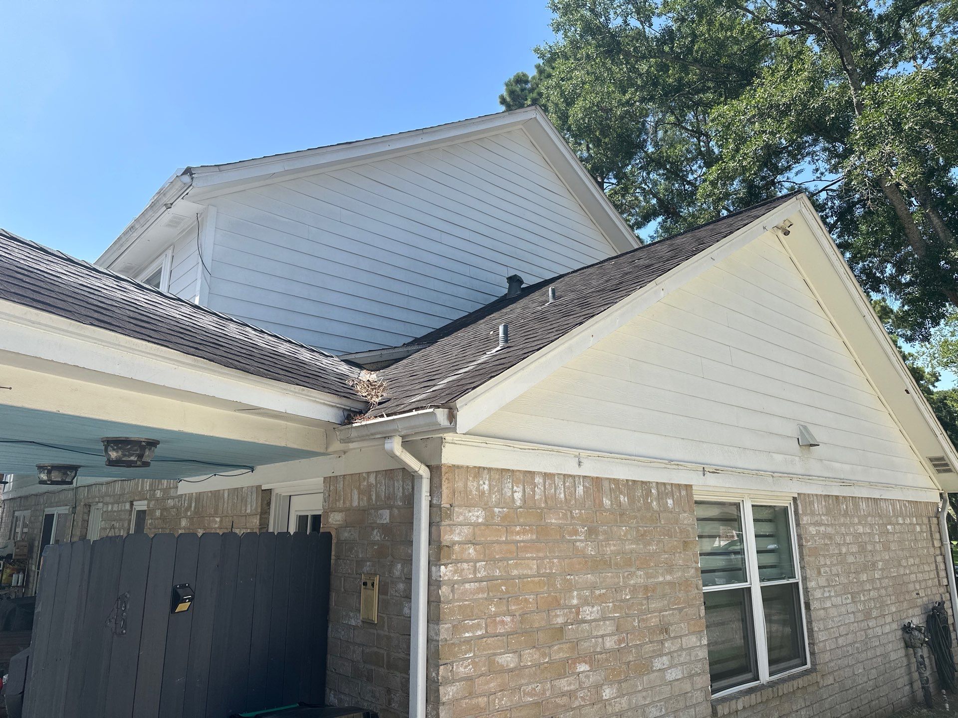 Architectural Shingle Roof — Two-Story Colonial in Spring, TX by PL Roofing & SB Roofing, LLC.