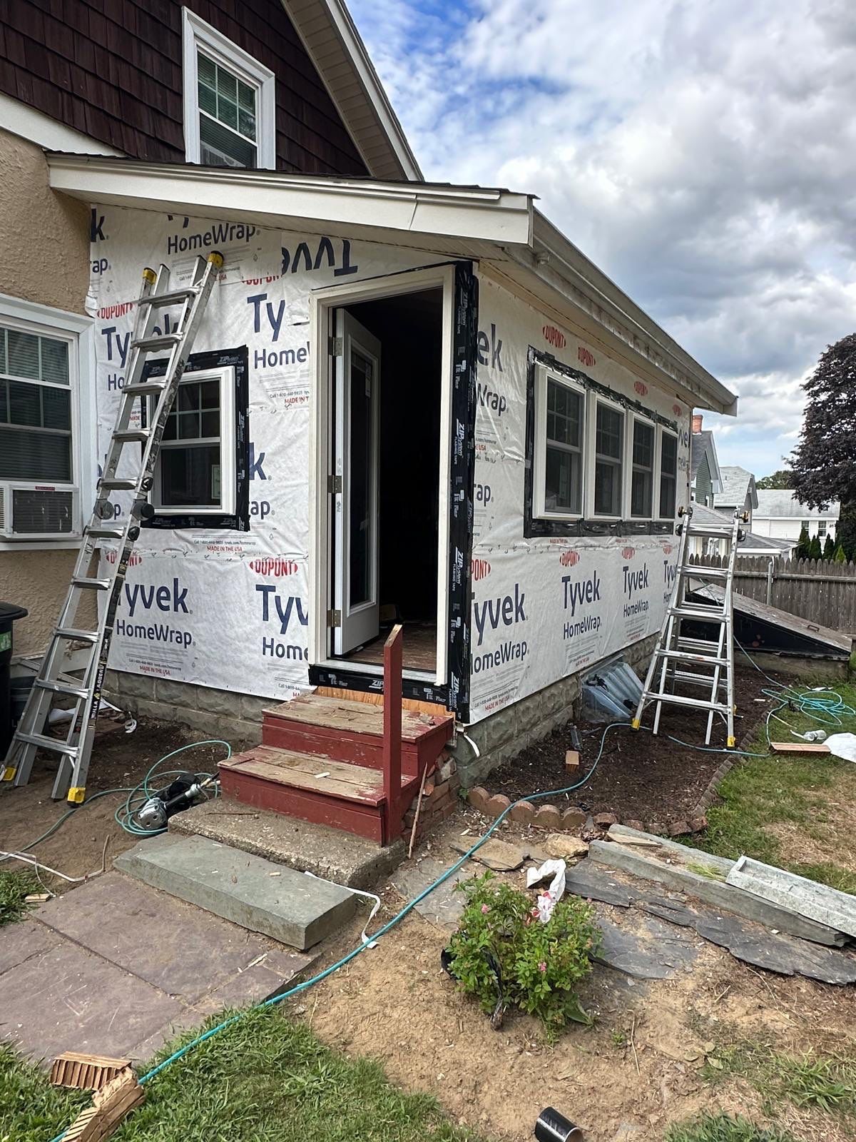 James Hardie Siding & ProVia Windows with Masonite Door – Haverhill, MA by Mighty Dog Roofing of Greater Middlesex County