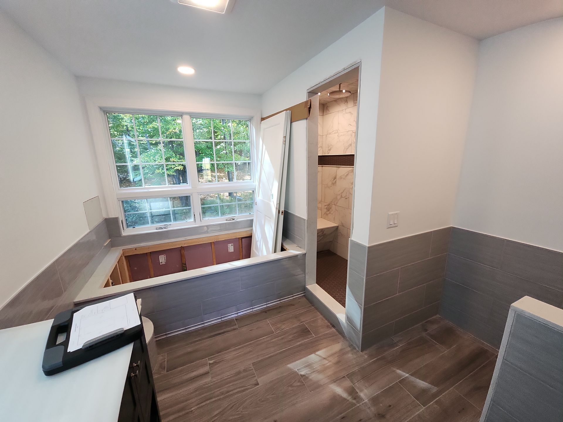 Frameless Steam Shower Door by Cheshire Glass Company