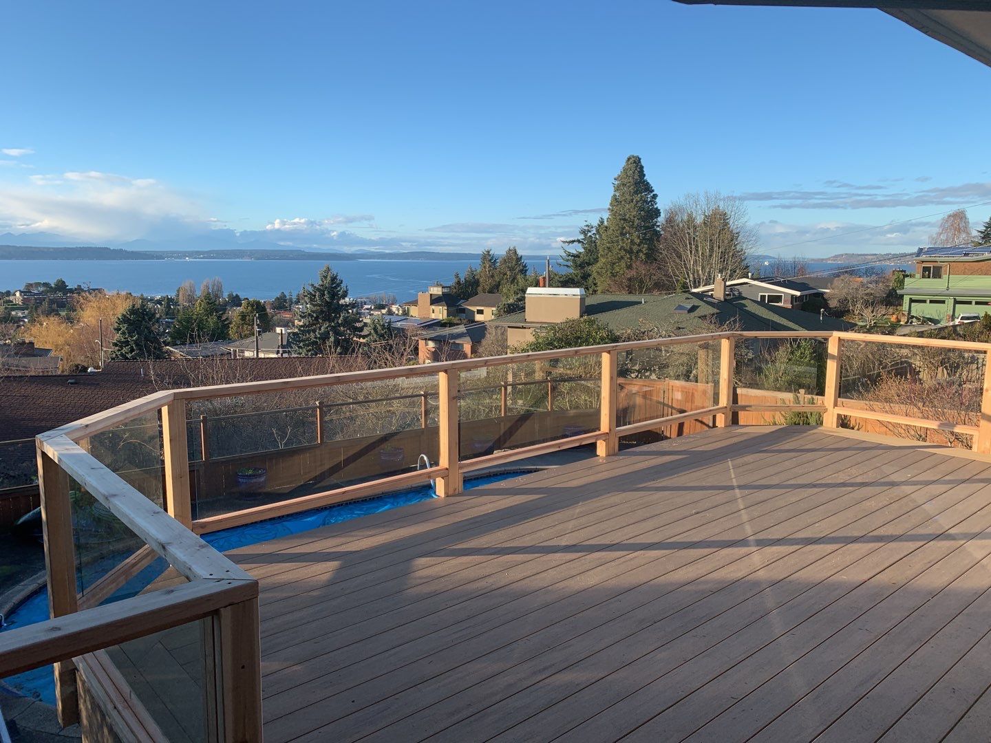 Alki Point - Glass & Azek by Alki deck builders 