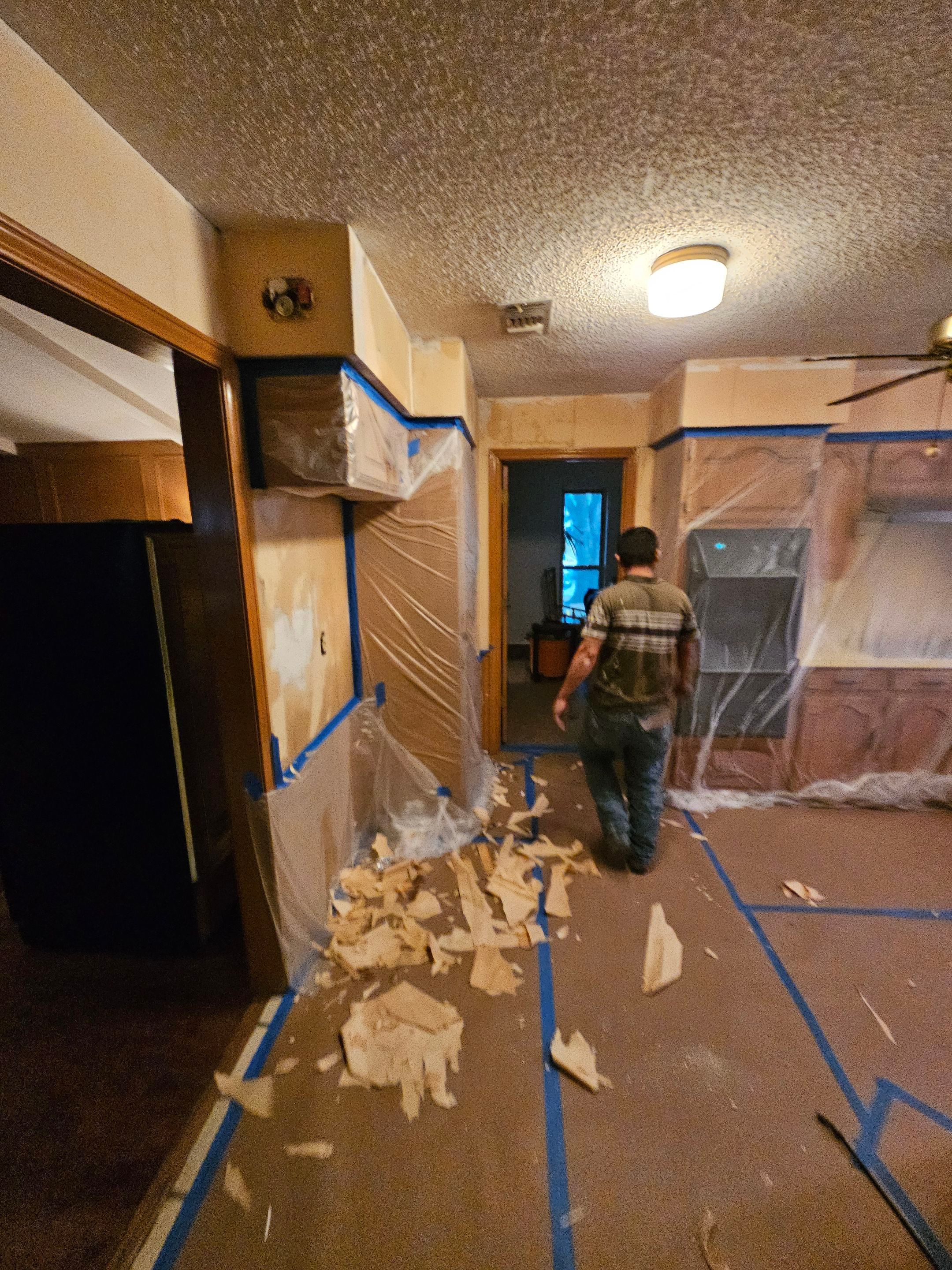 Roof replacement, popcorn removal, fence stain & paint by EL-GC LLC 