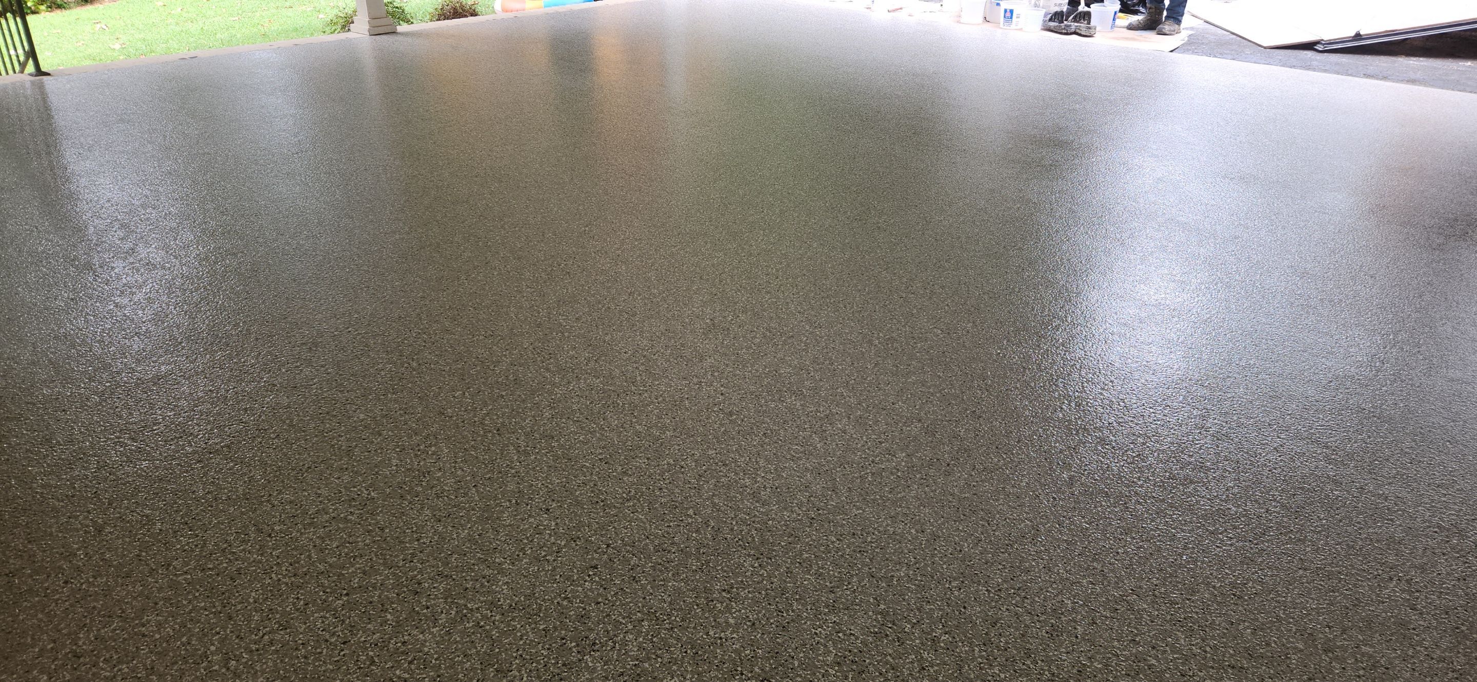 Carport Renovation using Creekbed by Elite Floor Solutions