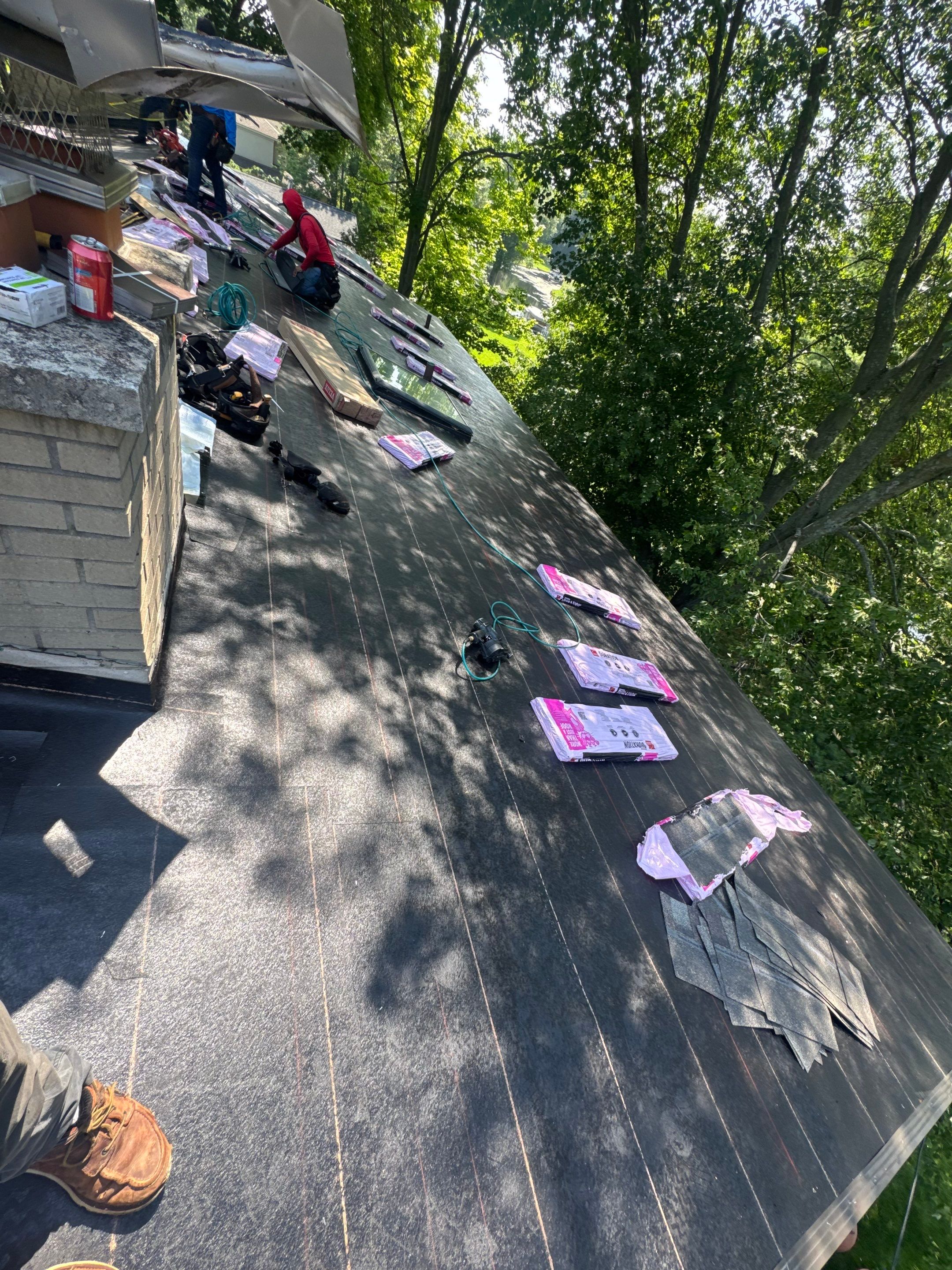 Roof Replacement using Owens Corning Driftwood by 180 Contractors