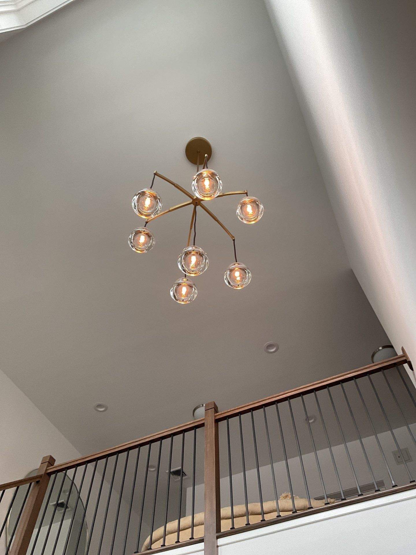 Luxury Fixture Installation in Foyer by ZAM Electric