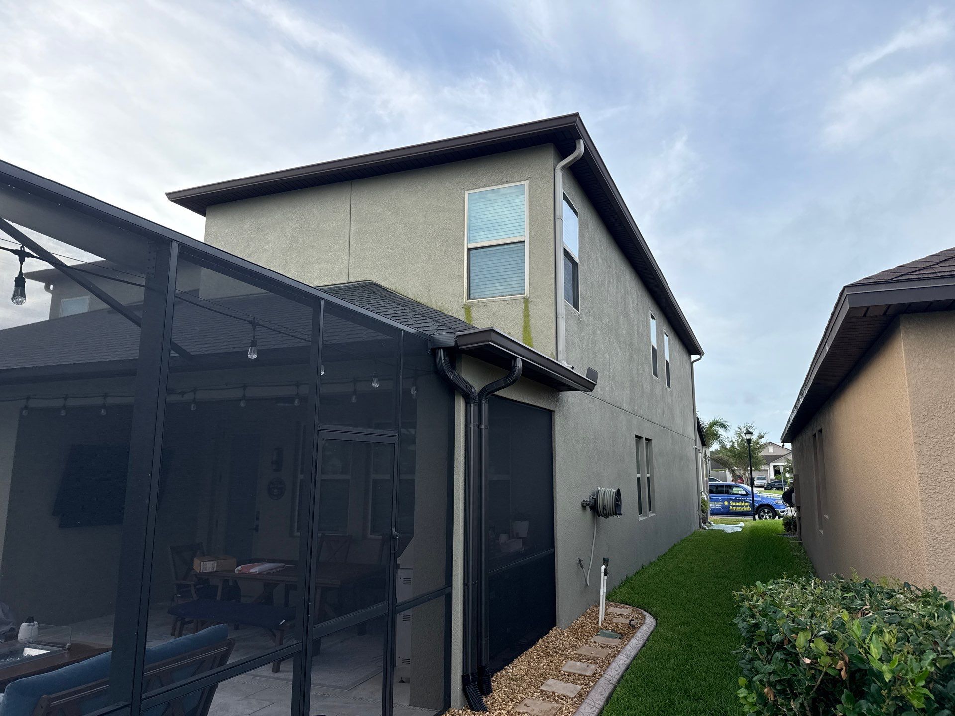2-Story Asphalt Shingle Roof Cleaning & House Wash – Cypress Mill, Sun City Center, FL by Sunshine AquaWash