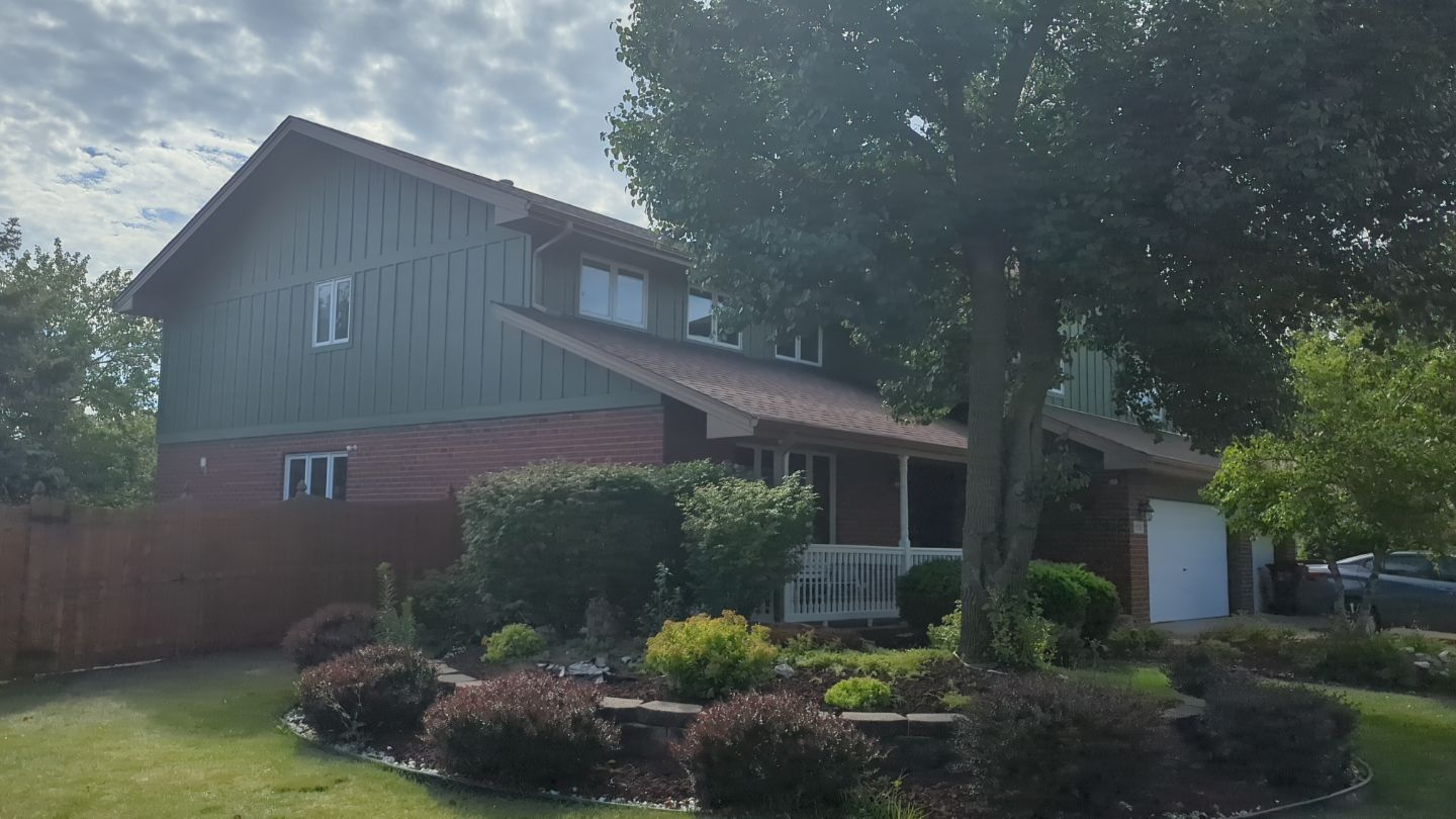 Siding installation using LP SmartSide siding  by AJ Exteriors & Roofing Inc.
