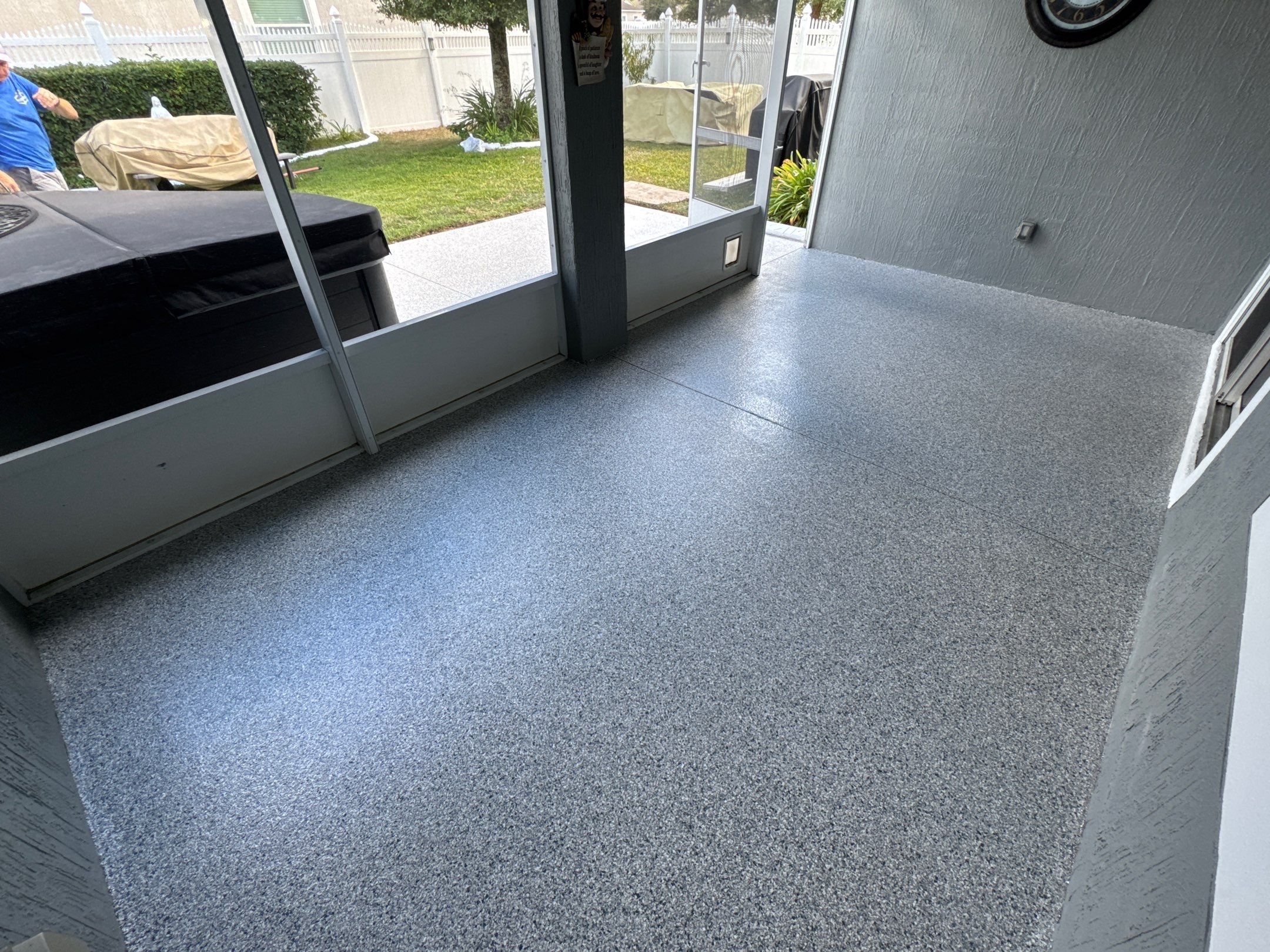 Porch in Newberry, FL in Tidal Wave by Cross Creek Concrete Coatings