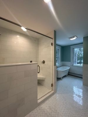 Shower using Tempered Shower Glass