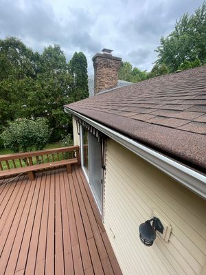 Turtle Shell gutter protection installation in Naperville, IL 60540, photograph 36