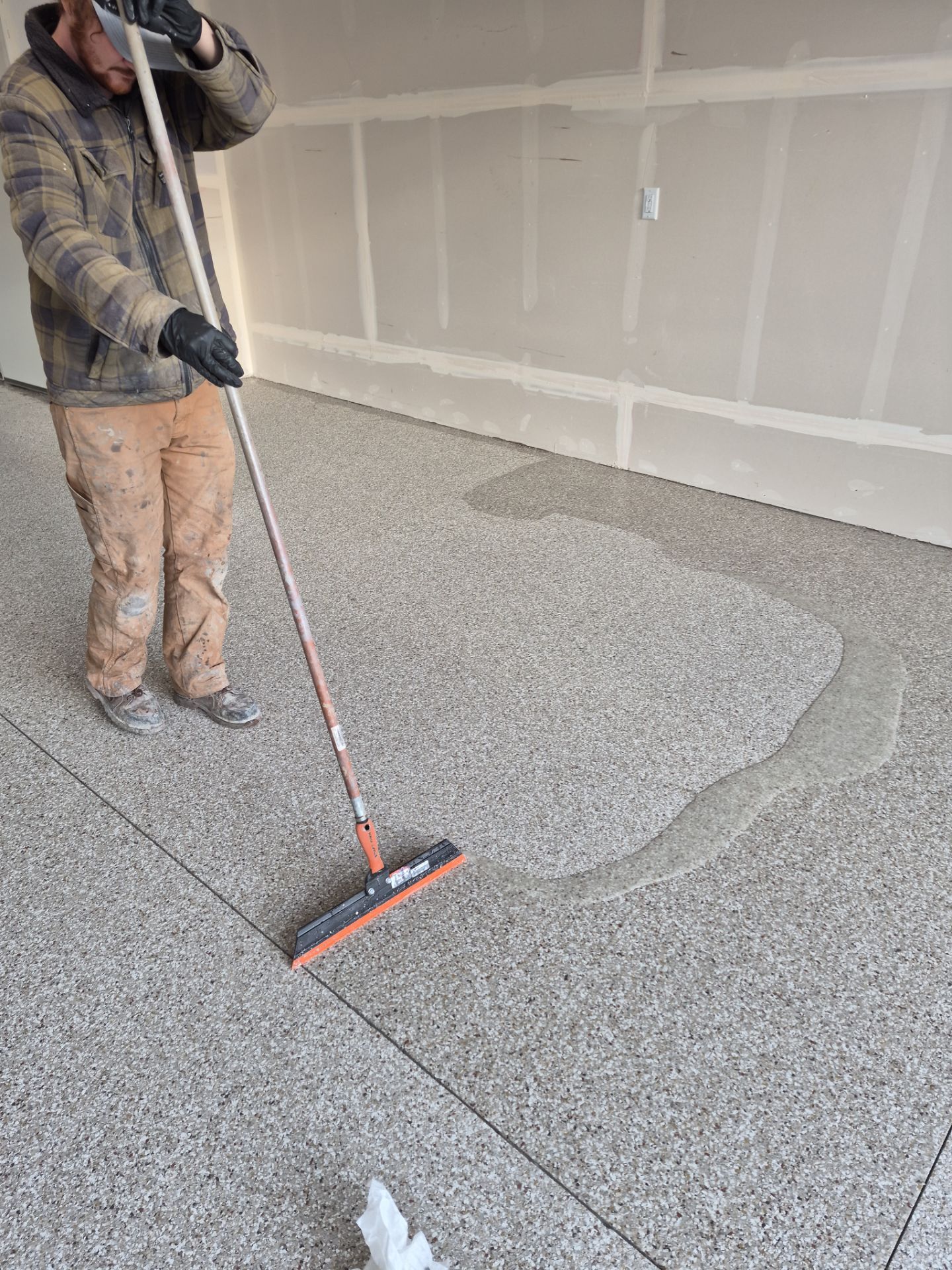 Coeur d'Alene New Construction Garage Floor Coating in Pebble Beach by Croc Coatings, LLC