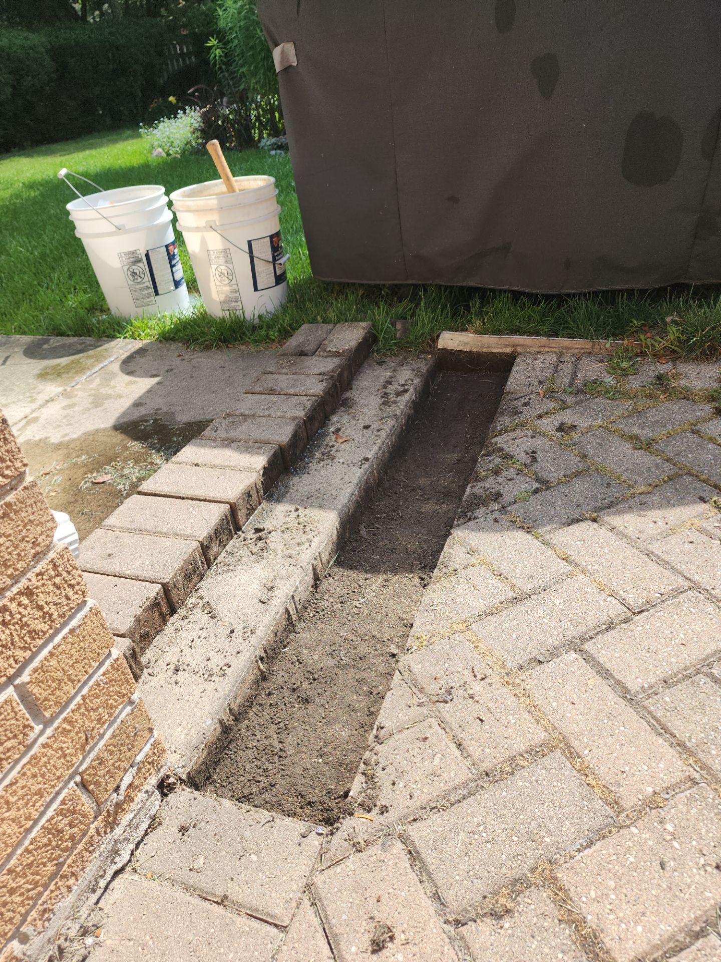Brick paver cleaning  by Northern Power Washing LLC.