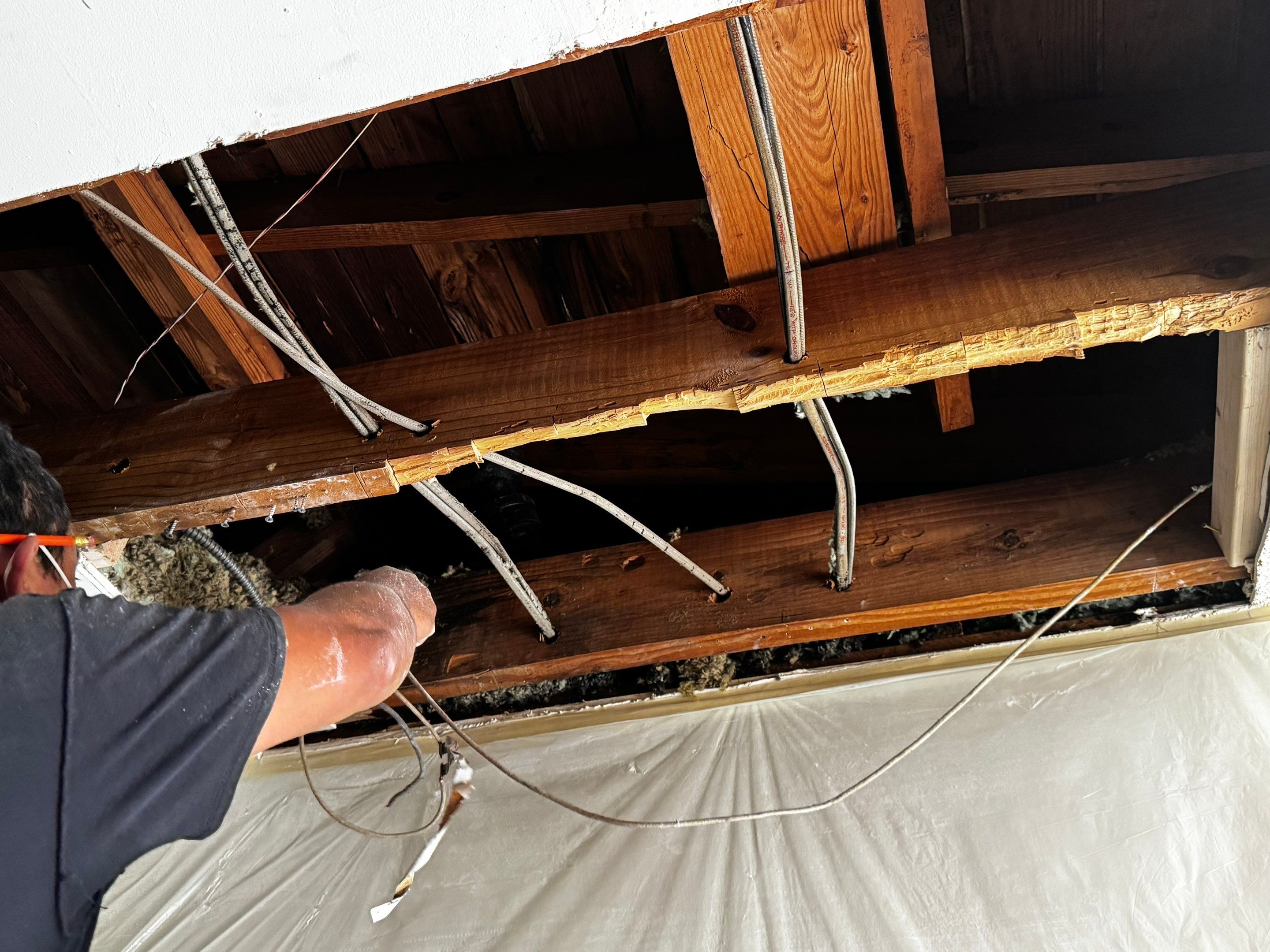 Townhome Ceiling Damage in Decatur, GA by PGP Surface Solutions, LLC