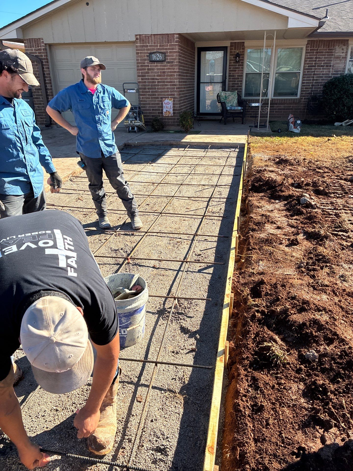 Concrete work and Carport Install by Clays Services Inc
