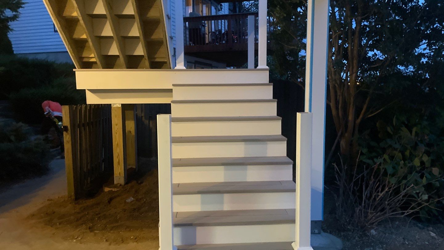 Waterfront deck In Keyport  by deck guardian