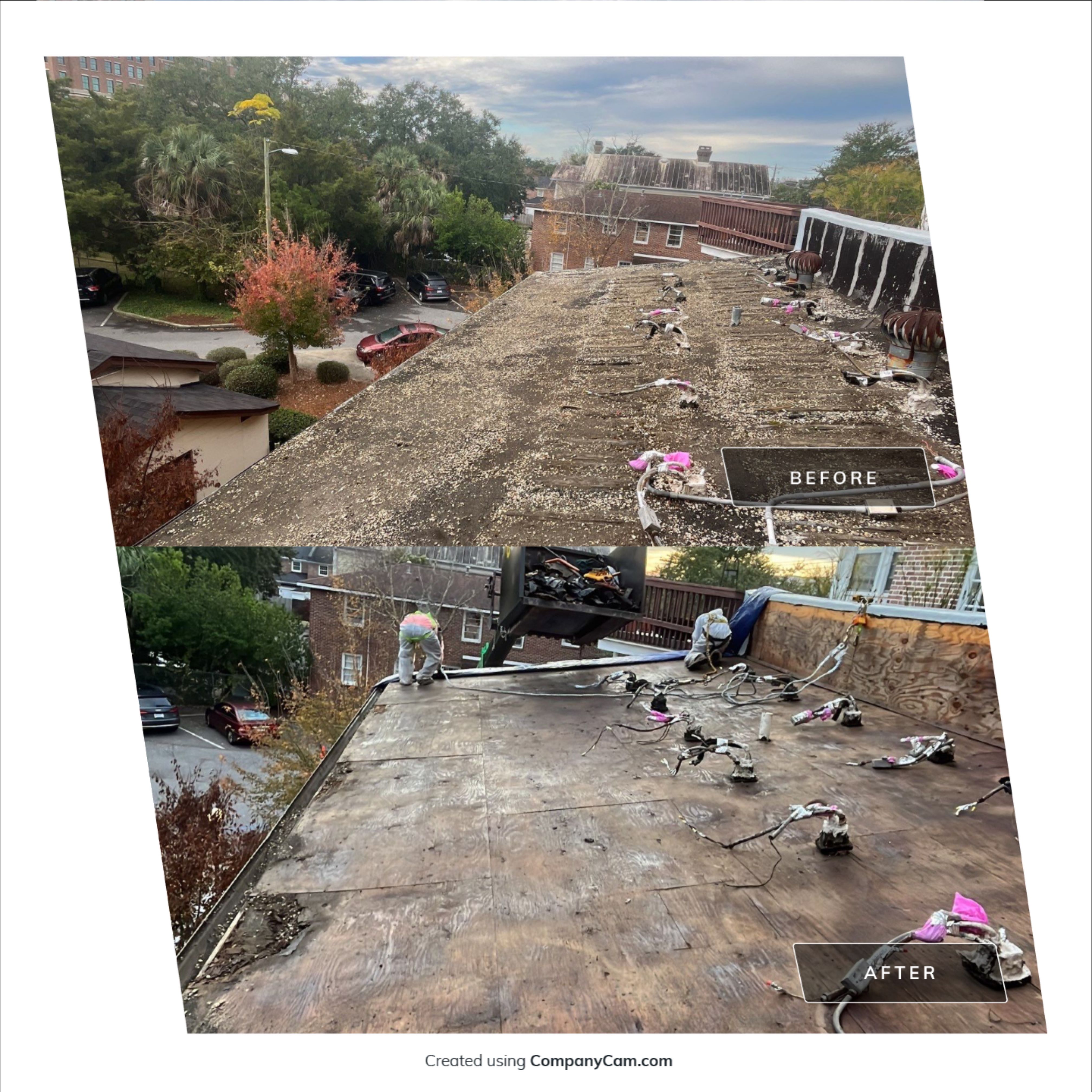 Asbestos Roofing Abatement by EAS Environmental, LLC.