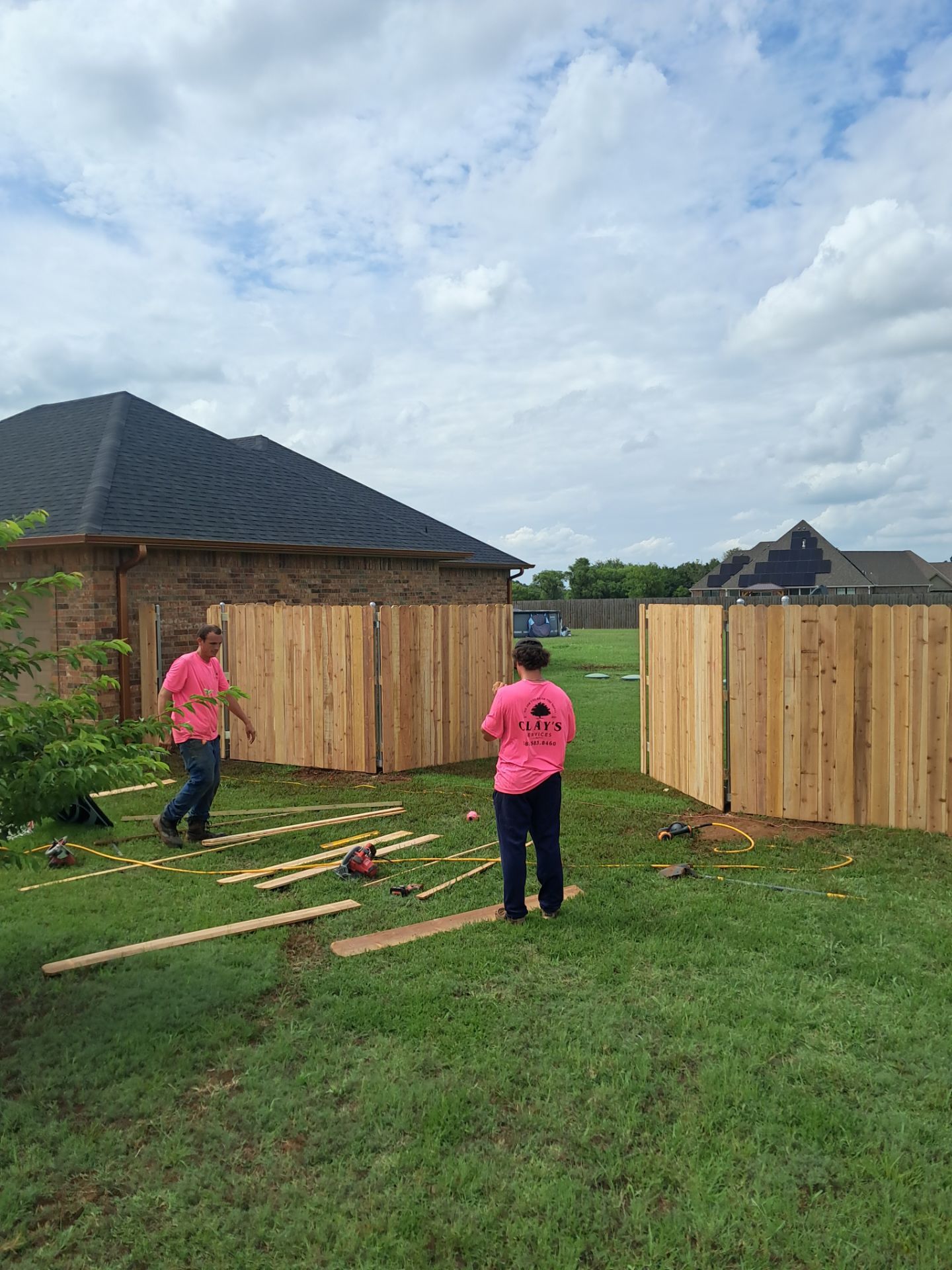 Fence Work by Clays Services Inc