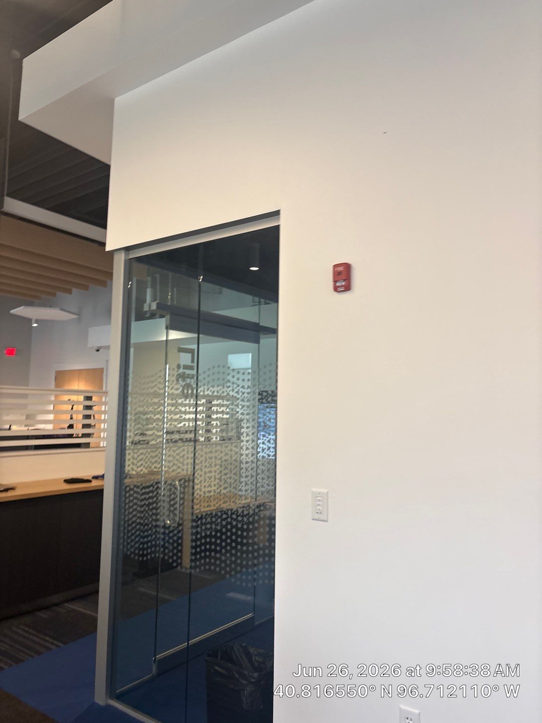 Modern Office Remodel Featuring Custom Acoustic Baffles in Lincoln by CompanyCam Sales Demo