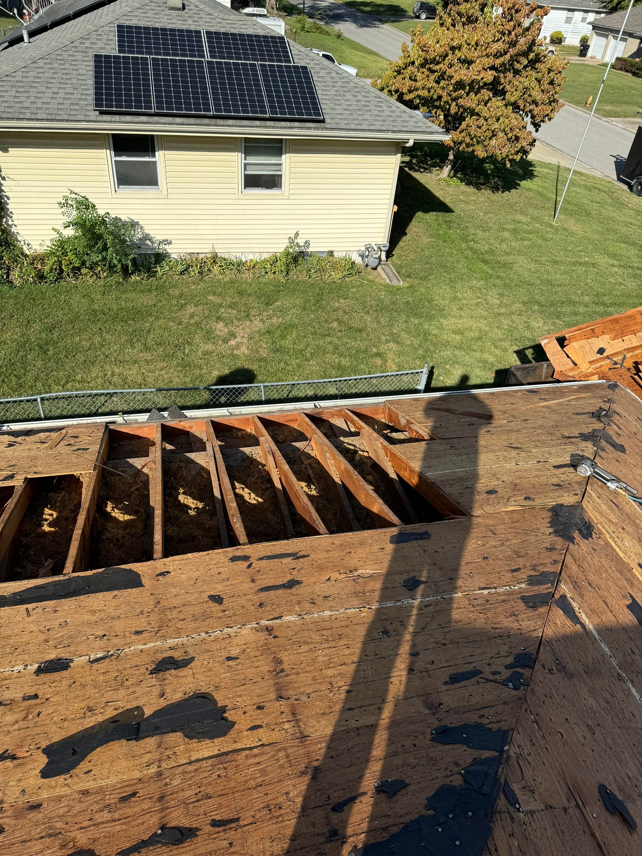 Residential Roof Replacement and Decking by Summit Roofing
