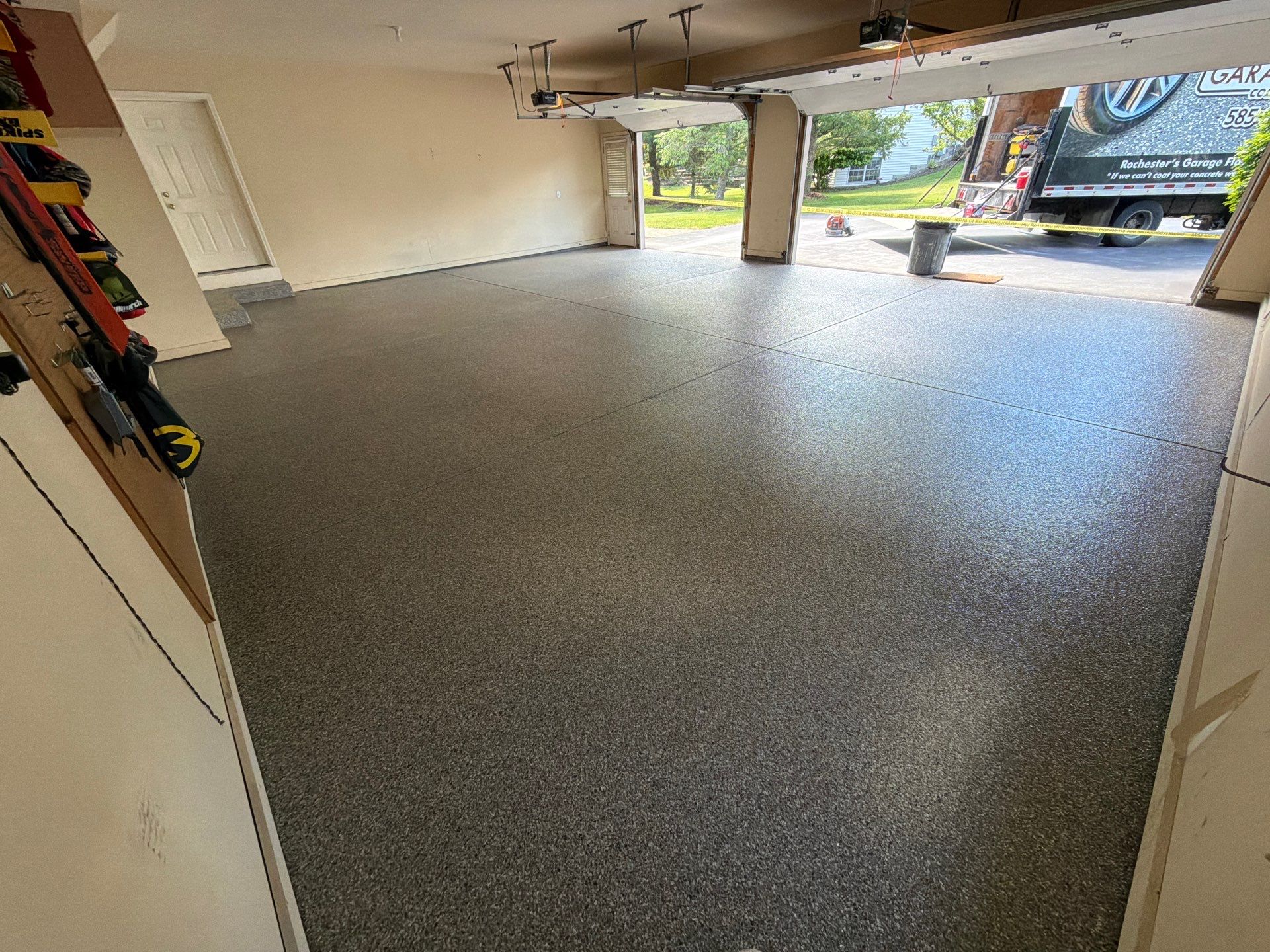 Vintage Shalestone Garage Coating by NG Masonry & Construction LLC