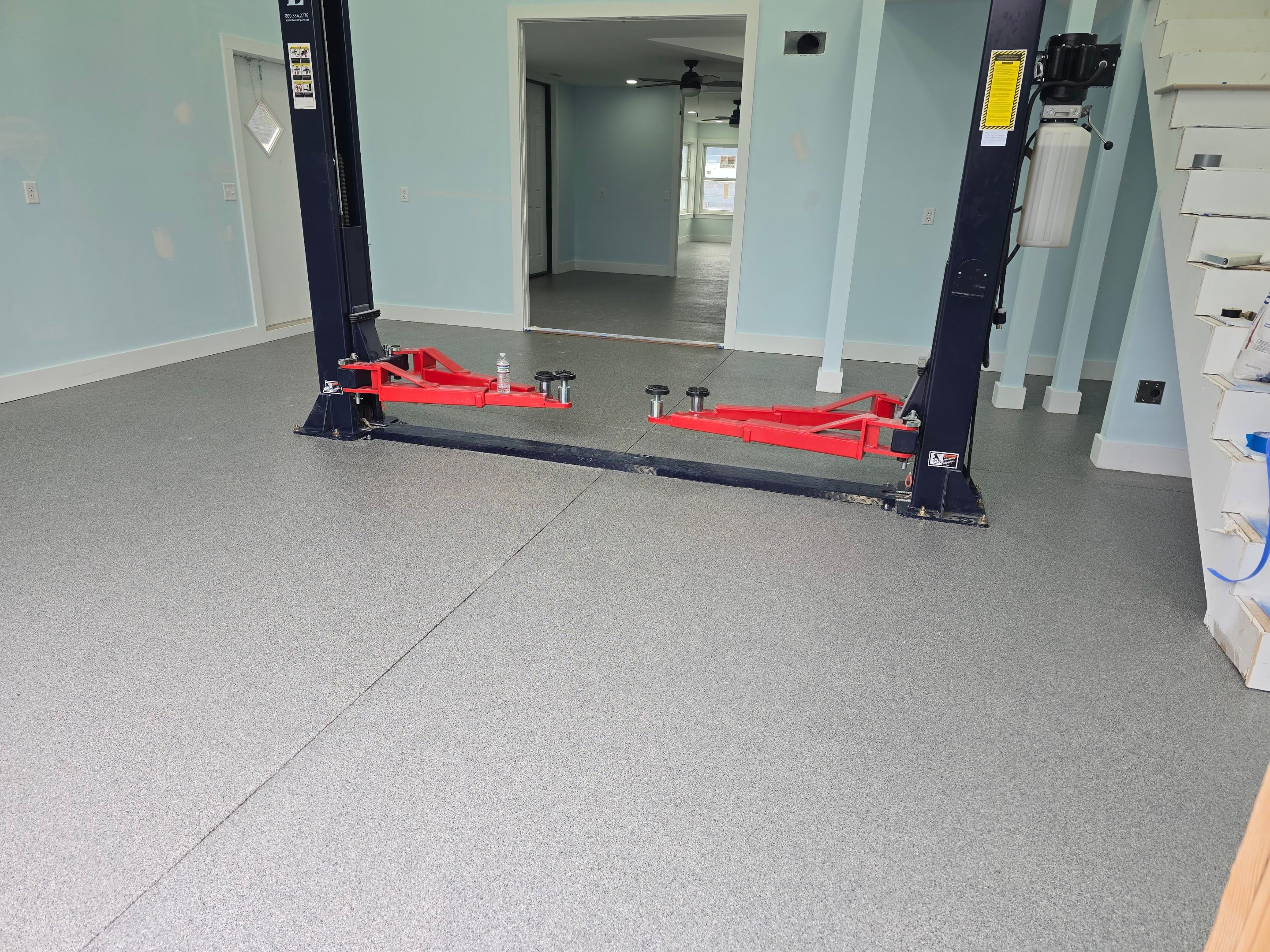 Gym & Garage Using Sea Glass & Keystone by Elite Floor Solutions