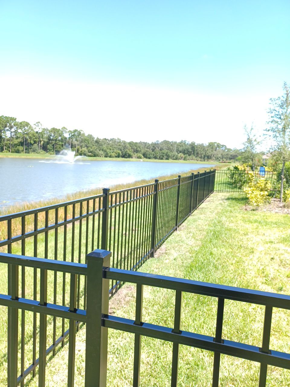 Sarasota, FL 4ft. Tall 3-Rail Black Aluminum Fence by Asap fence and gates, LLC