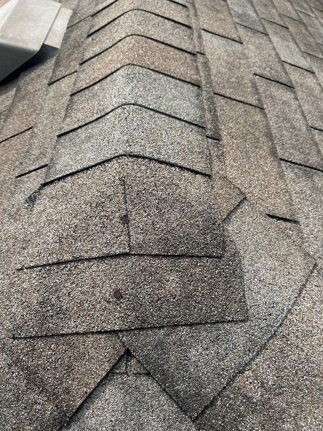 Hail Damage using Owen's Corning Duration (Lifetime) Shingles by Roof Repair Company