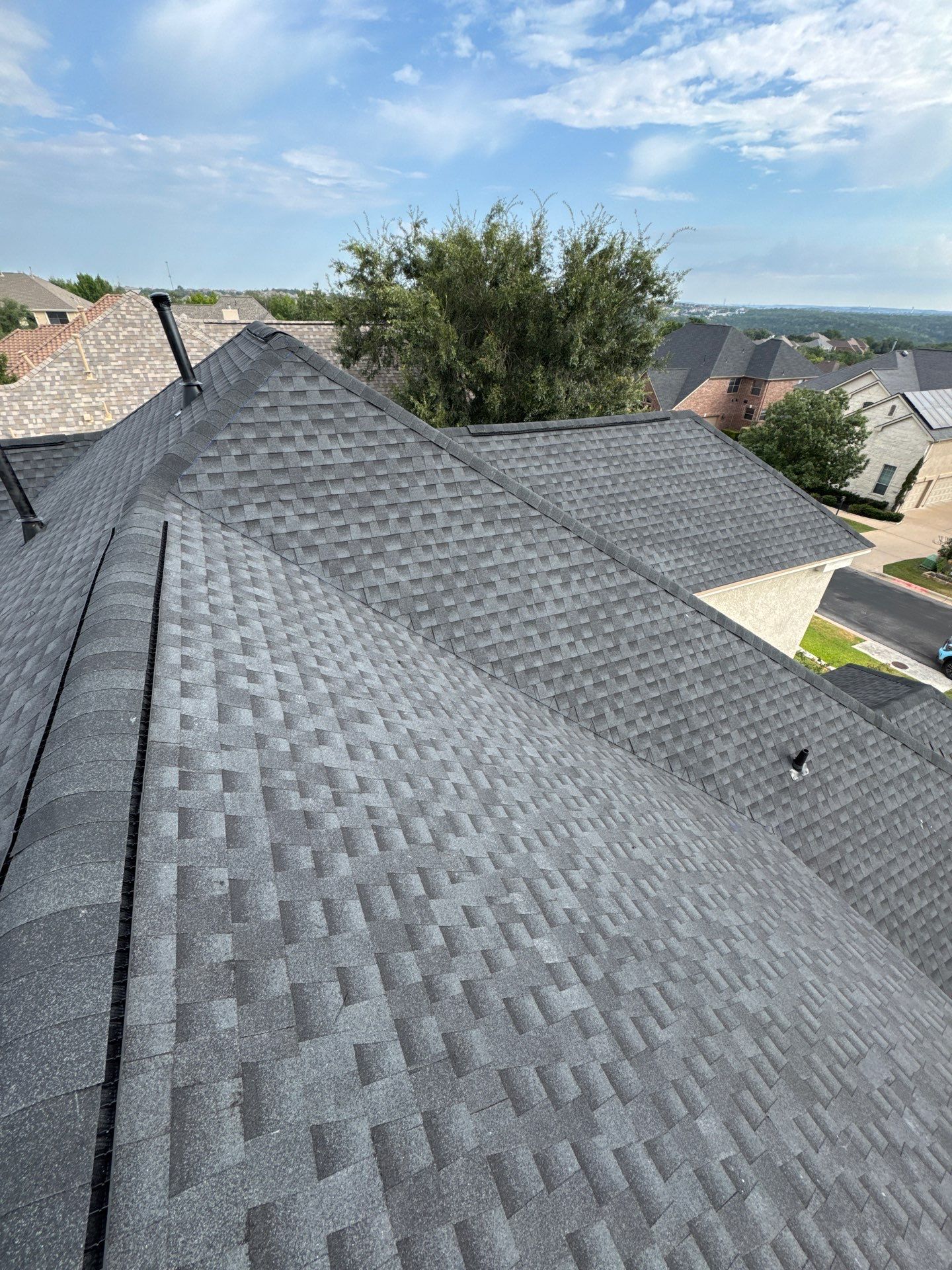 Residential Roof Replacement using GAF HDZ - Charcoal shingles by Elite Roofing LLC