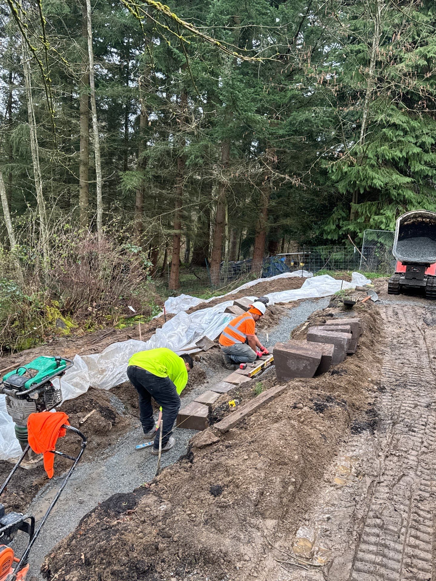 Retaining Wall and Backyard Renovation | Everett  by Jireh Asphalt & Concrete Inc 