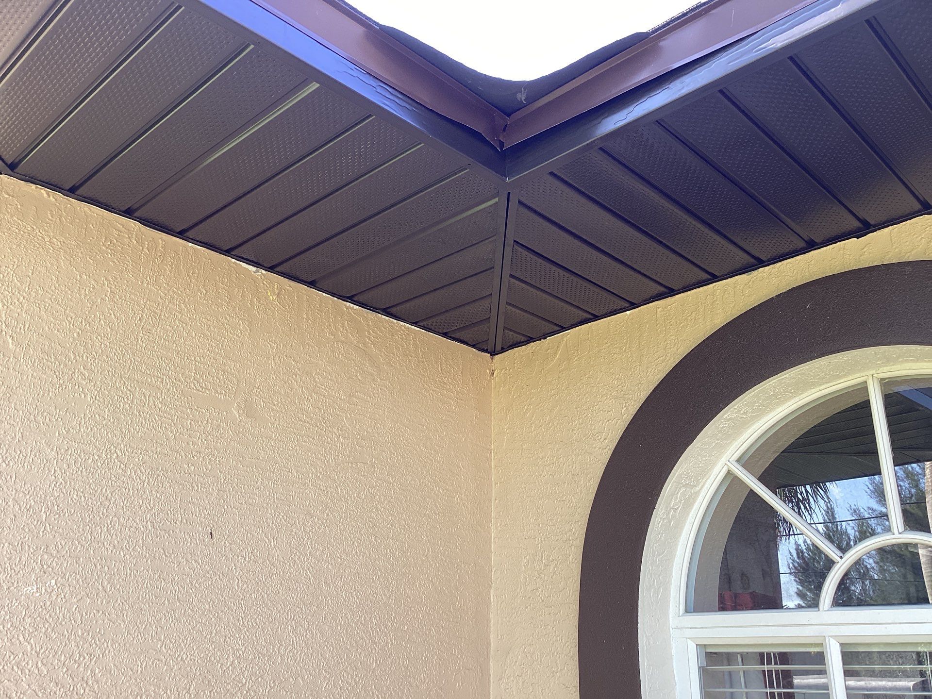 Musket Brown Gutter Installation and Soffit Fascia in Cape Coral FL by Gutter Professors