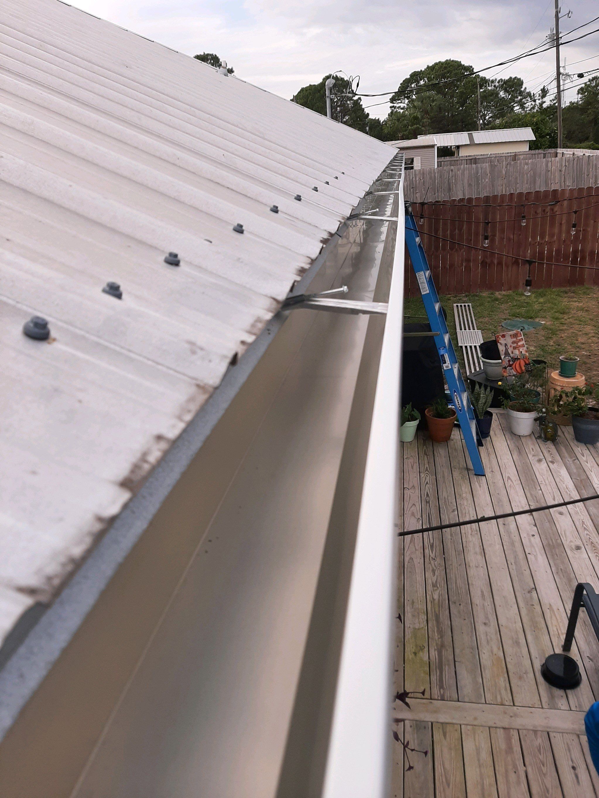 Seamless Gutter Installation using White K-Style Gutters by Gutter Professors